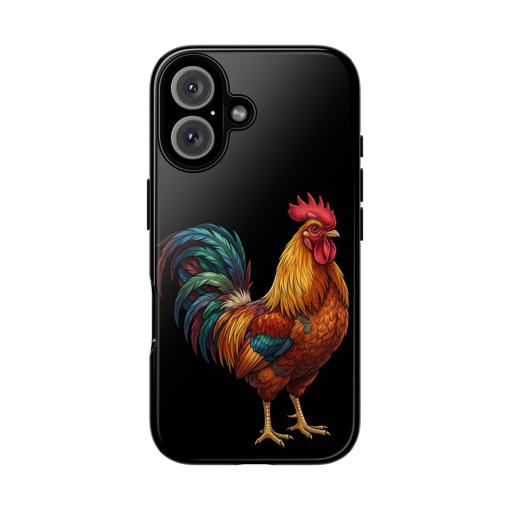 Rooster Tough Phone Case — Colorful Farm Rooster Protective Cover