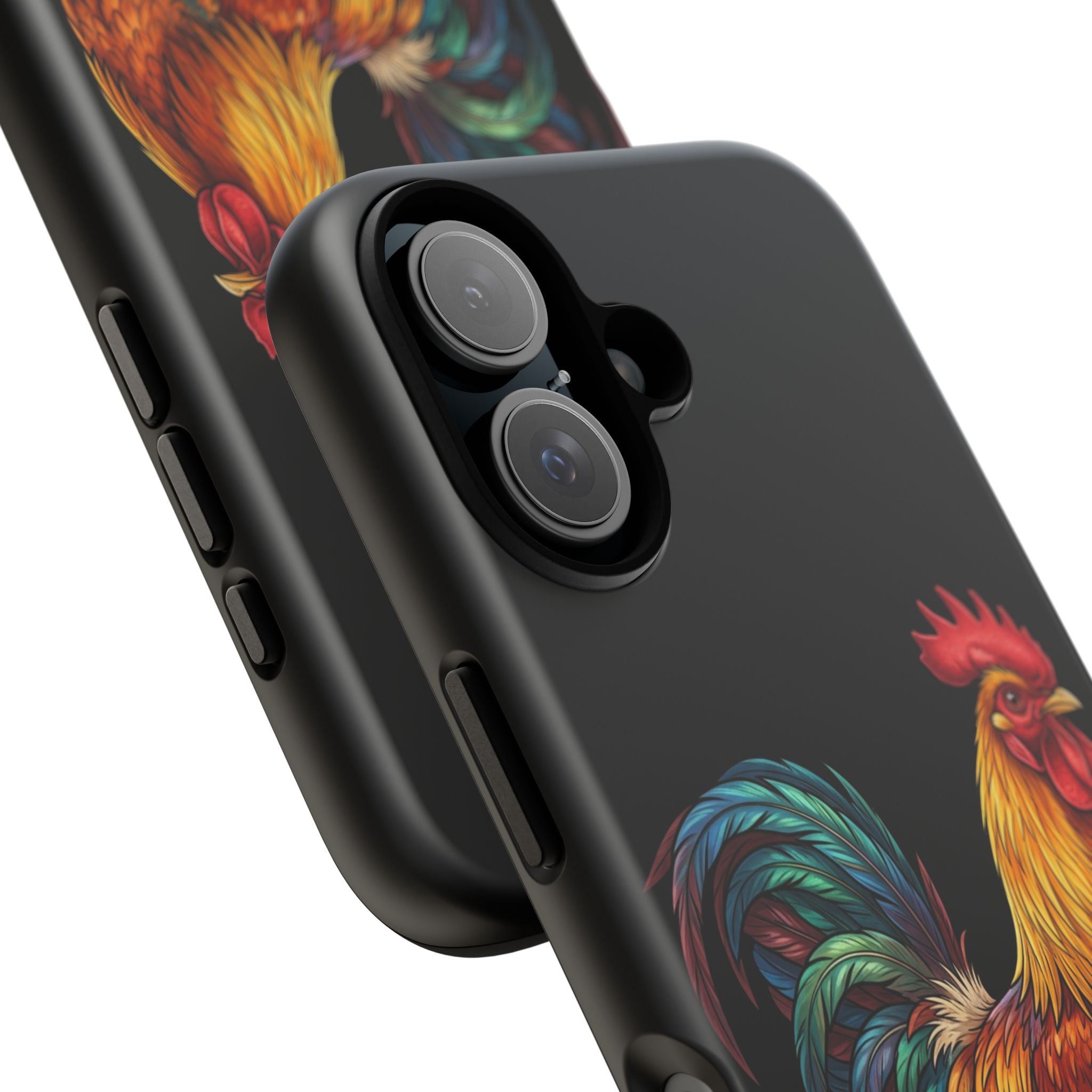 Rooster Tough Phone Case — Colorful Farm Rooster Protective Cover