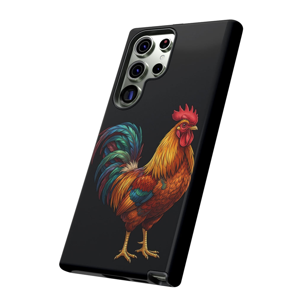 Rooster Tough Phone Case — Colorful Farm Rooster Protective Cover