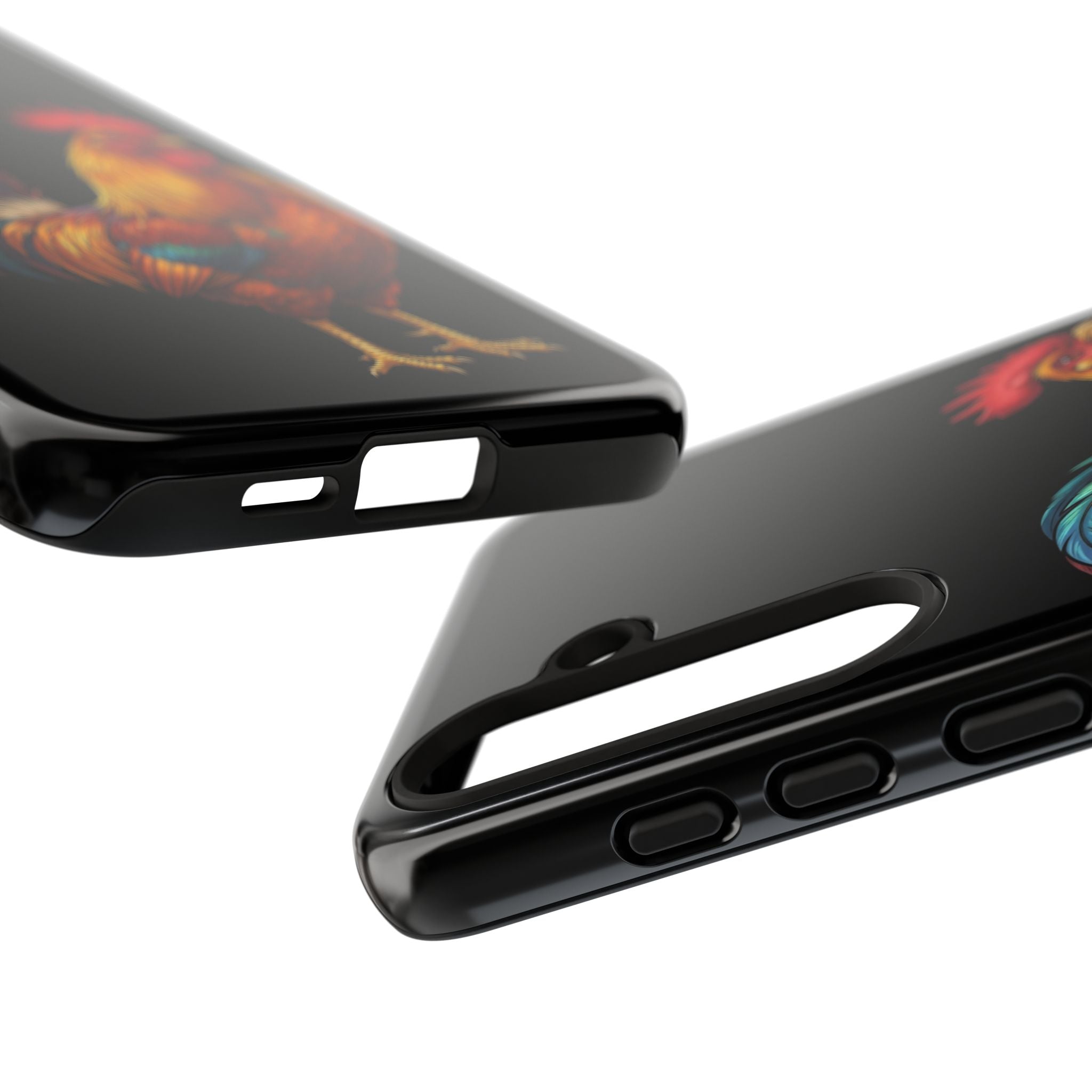 Rooster Tough Phone Case — Colorful Farm Rooster Protective Cover