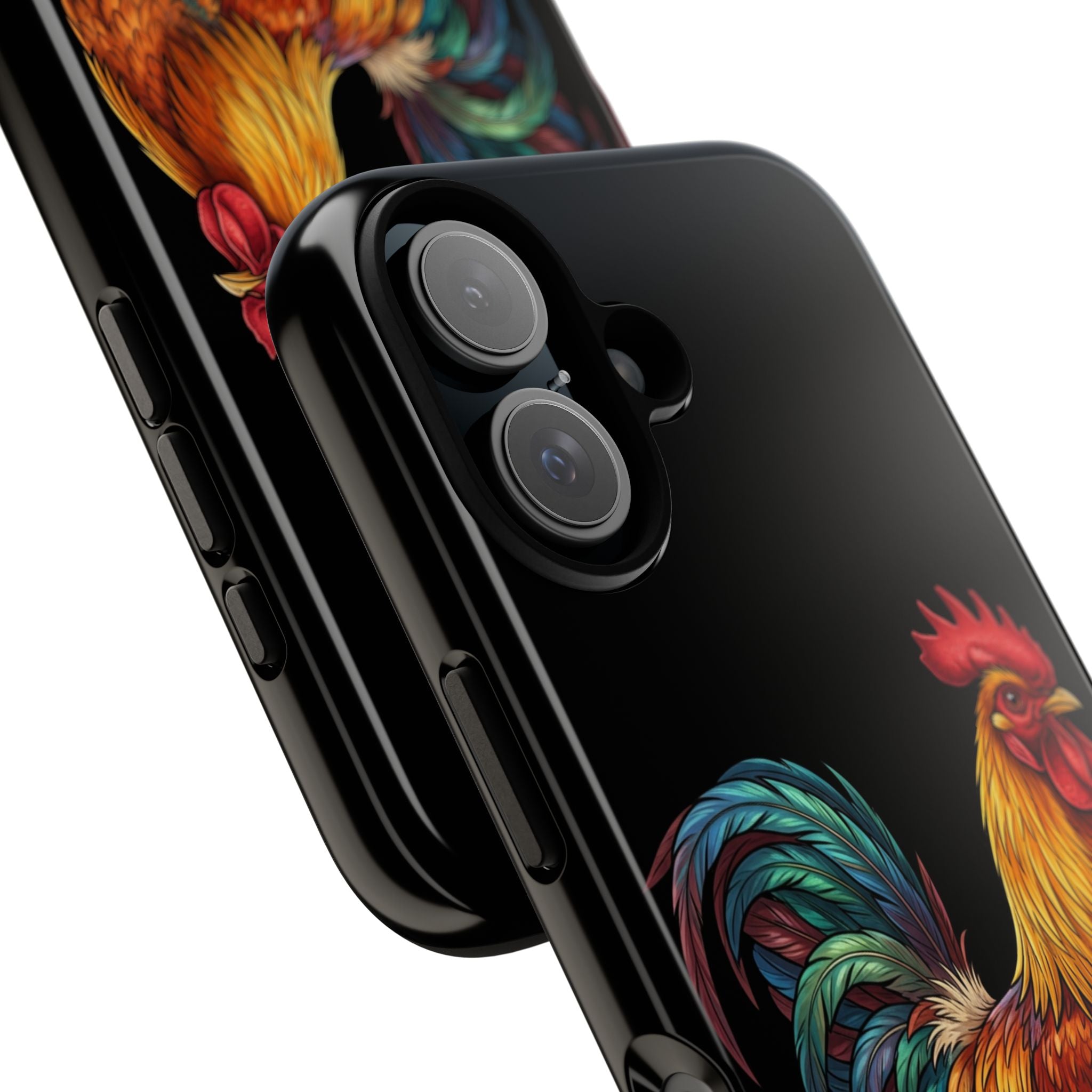 Rooster Tough Phone Case — Colorful Farm Rooster Protective Cover