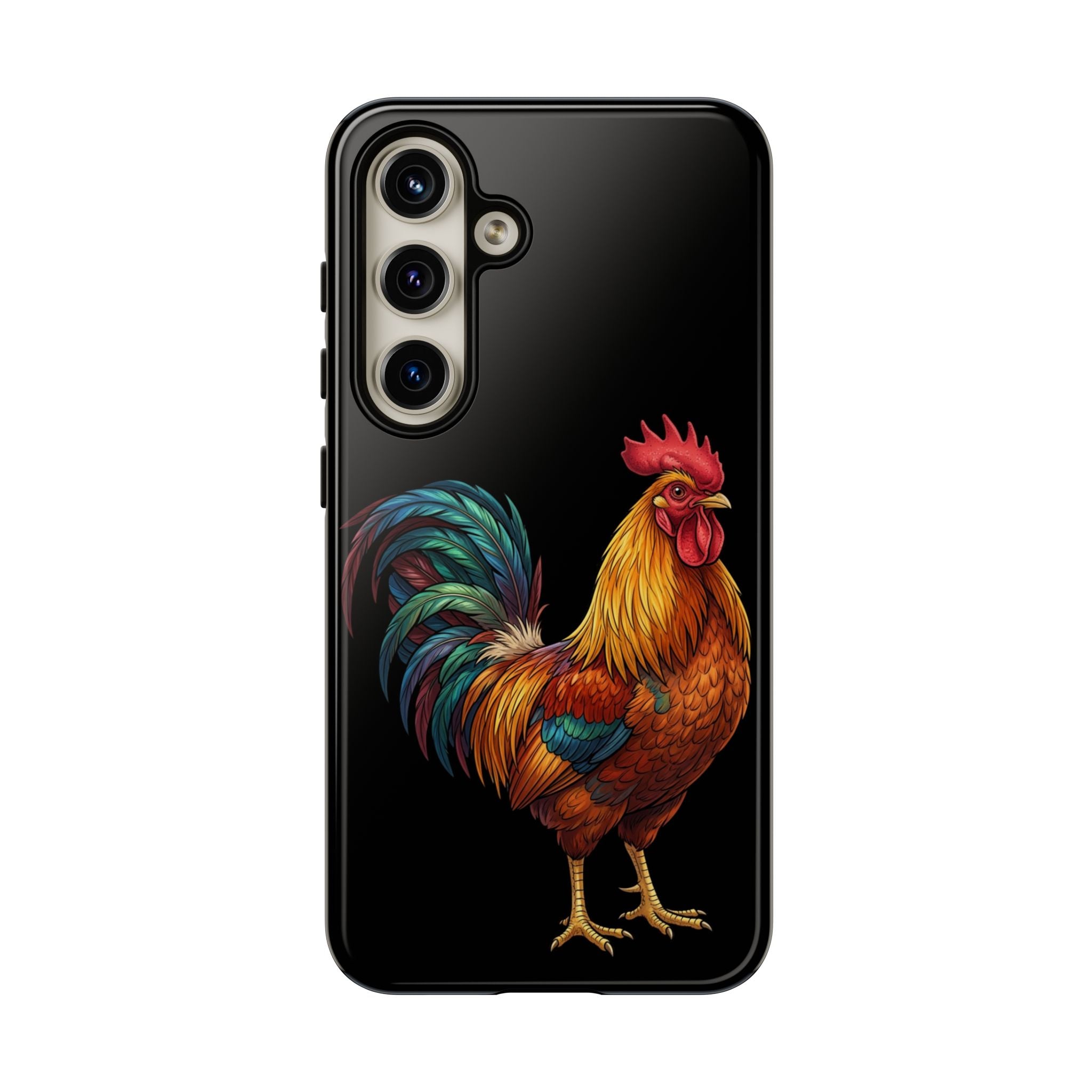 Rooster Tough Phone Case — Colorful Farm Rooster Protective Cover