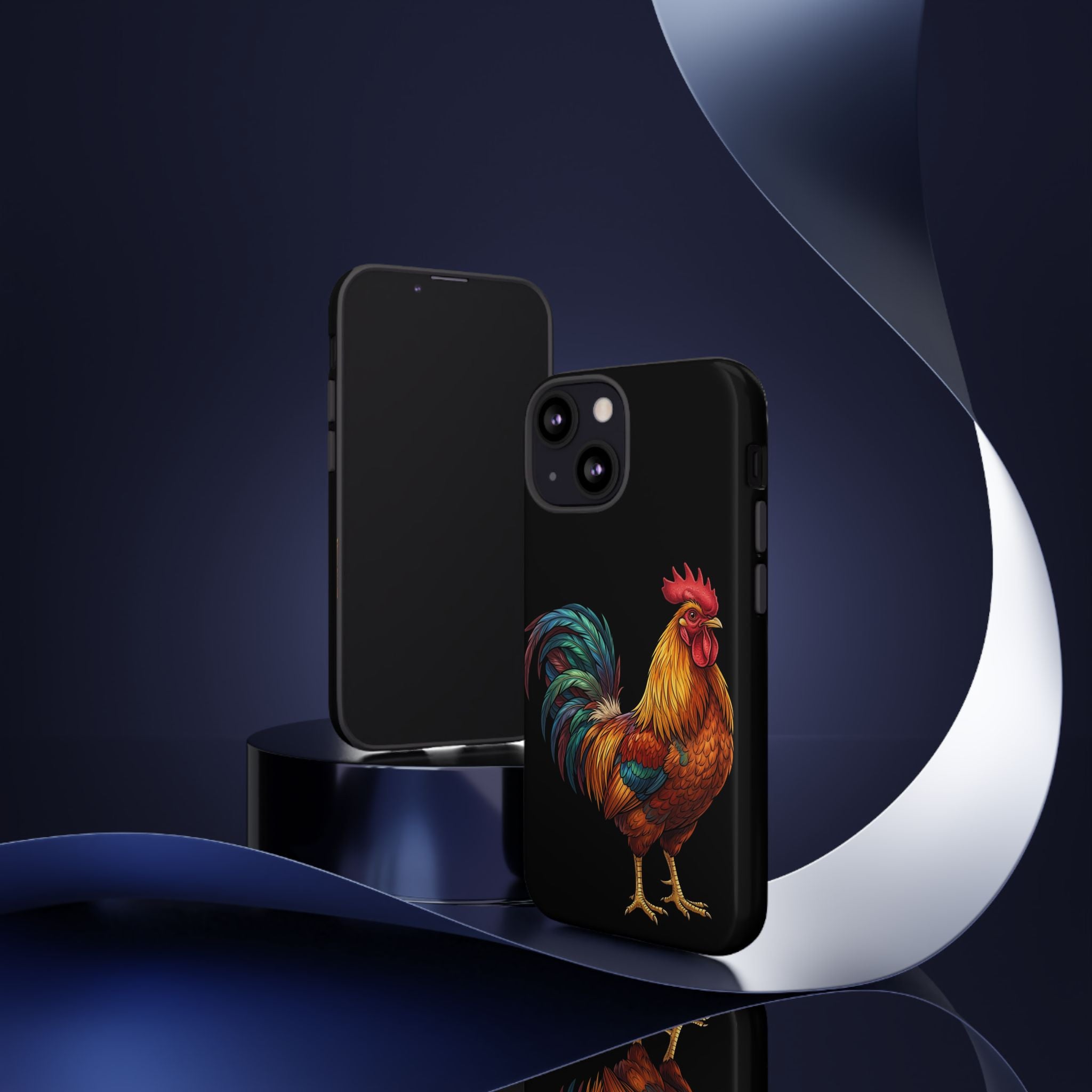 Rooster Tough Phone Case — Colorful Farm Rooster Protective Cover