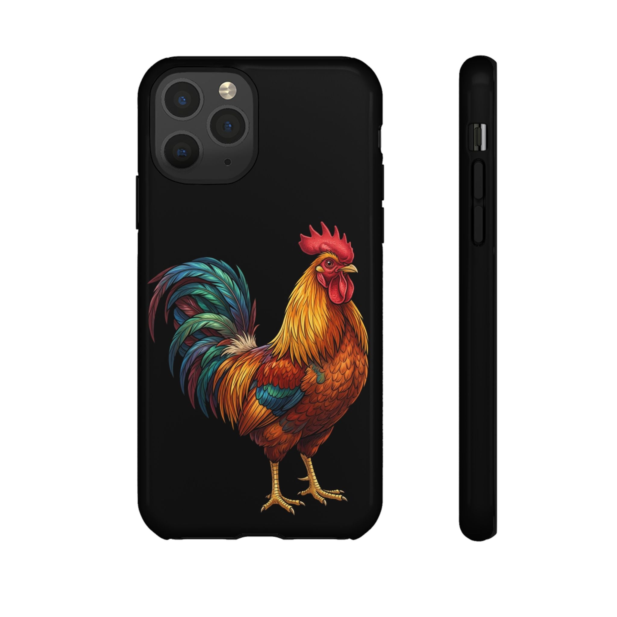 Rooster Tough Phone Case — Colorful Farm Rooster Protective Cover