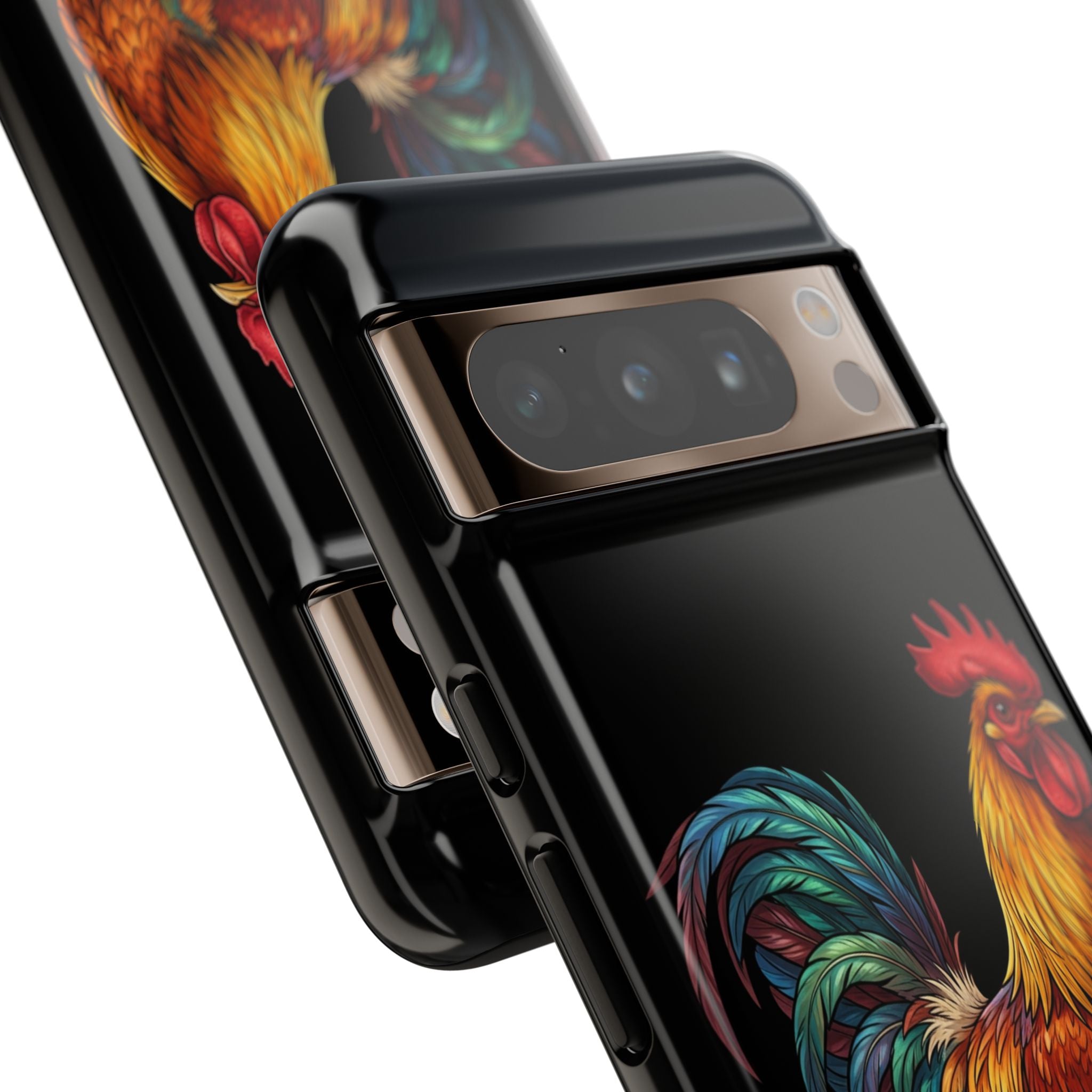 Rooster Tough Phone Case — Colorful Farm Rooster Protective Cover