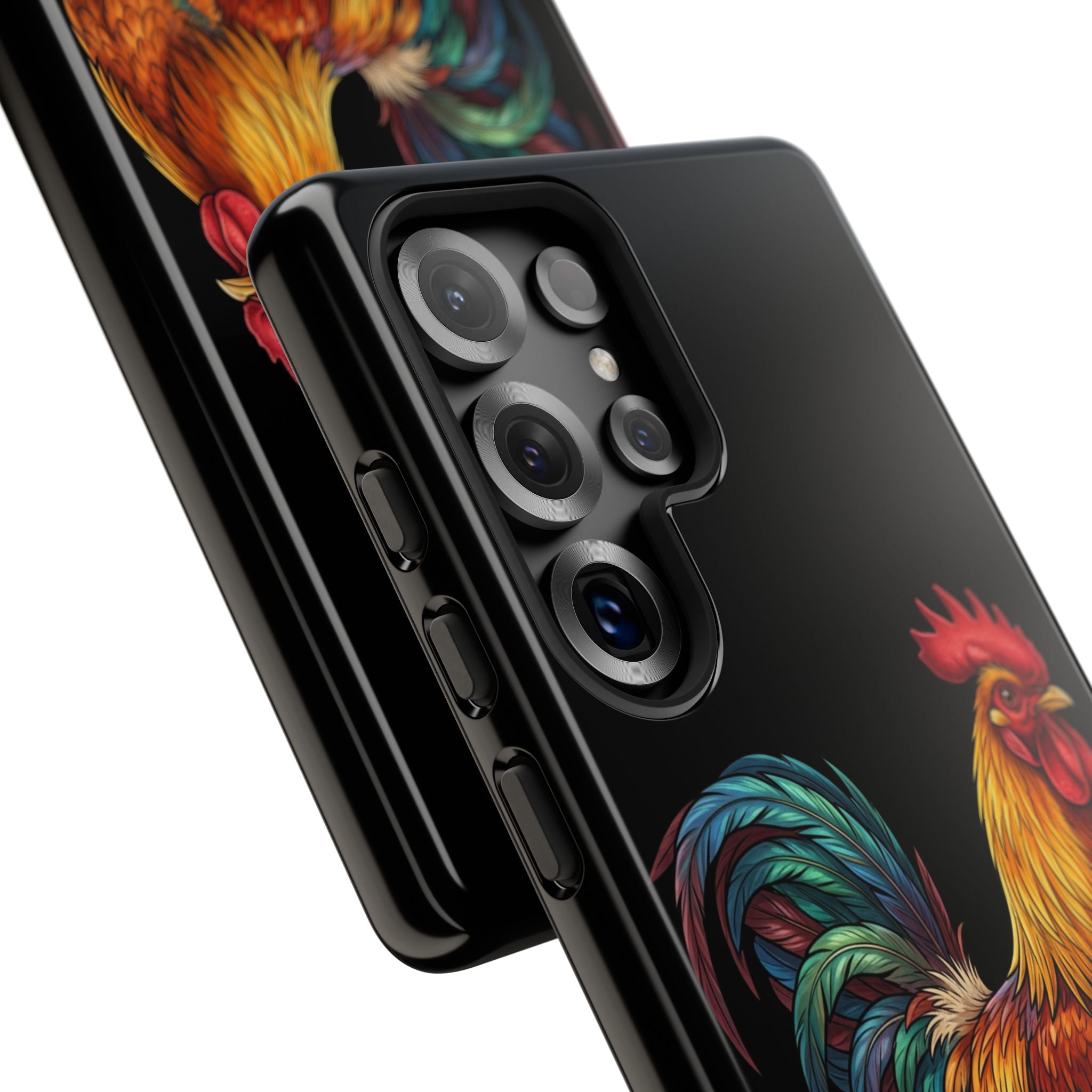 Rooster Tough Phone Case — Colorful Farm Rooster Protective Cover