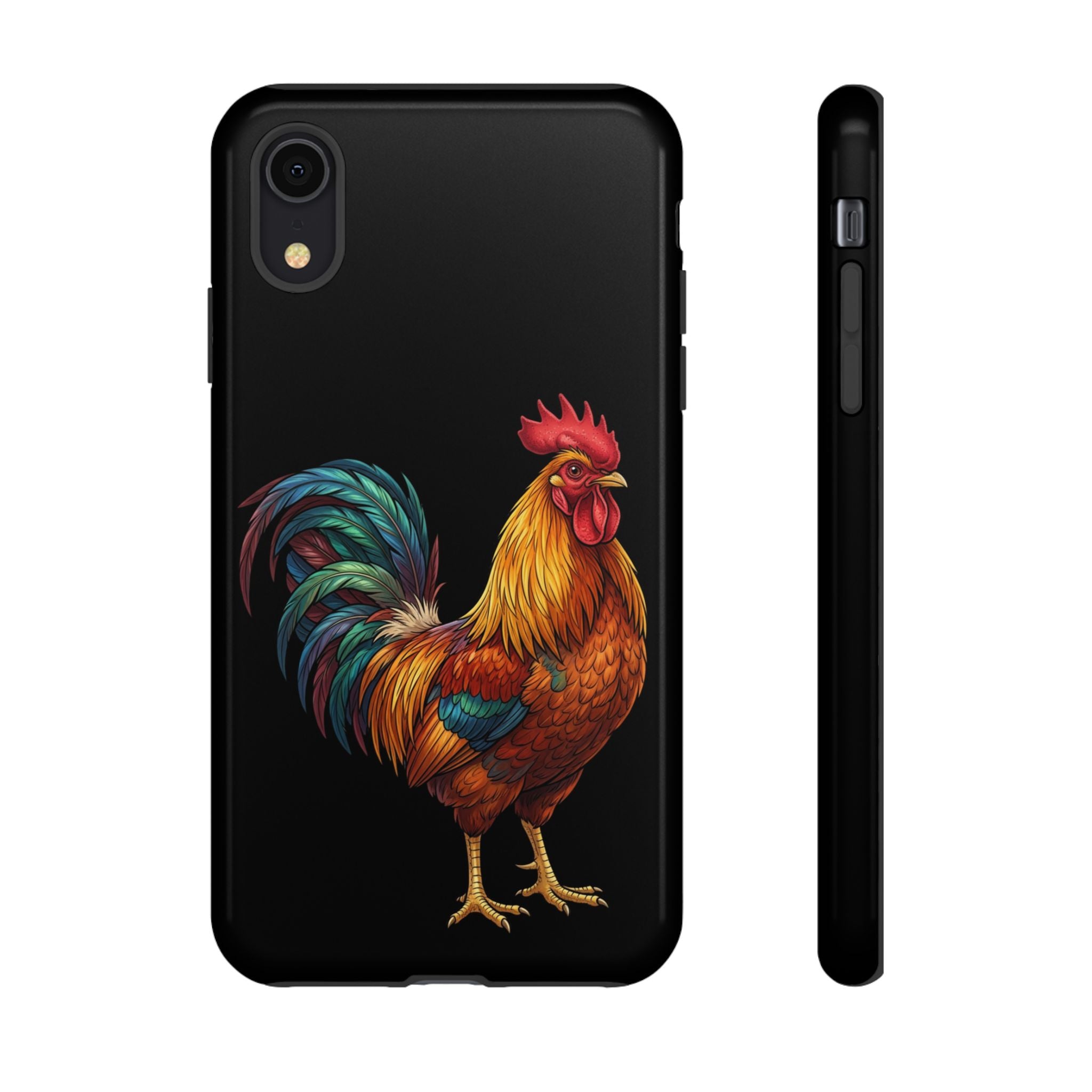 Rooster Tough Phone Case — Colorful Farm Rooster Protective Cover