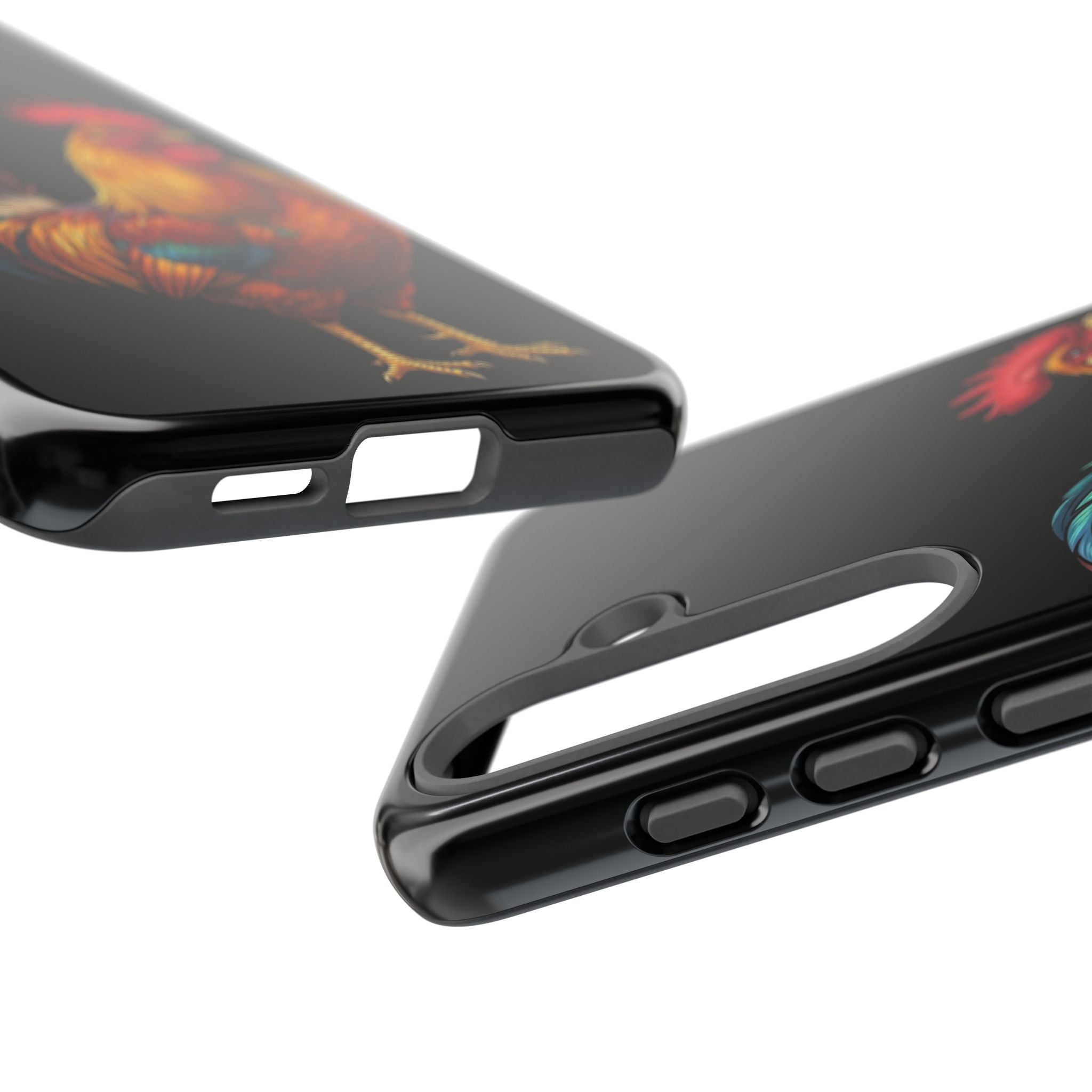 Rooster Tough Phone Case — Colorful Farm Rooster Protective Cover