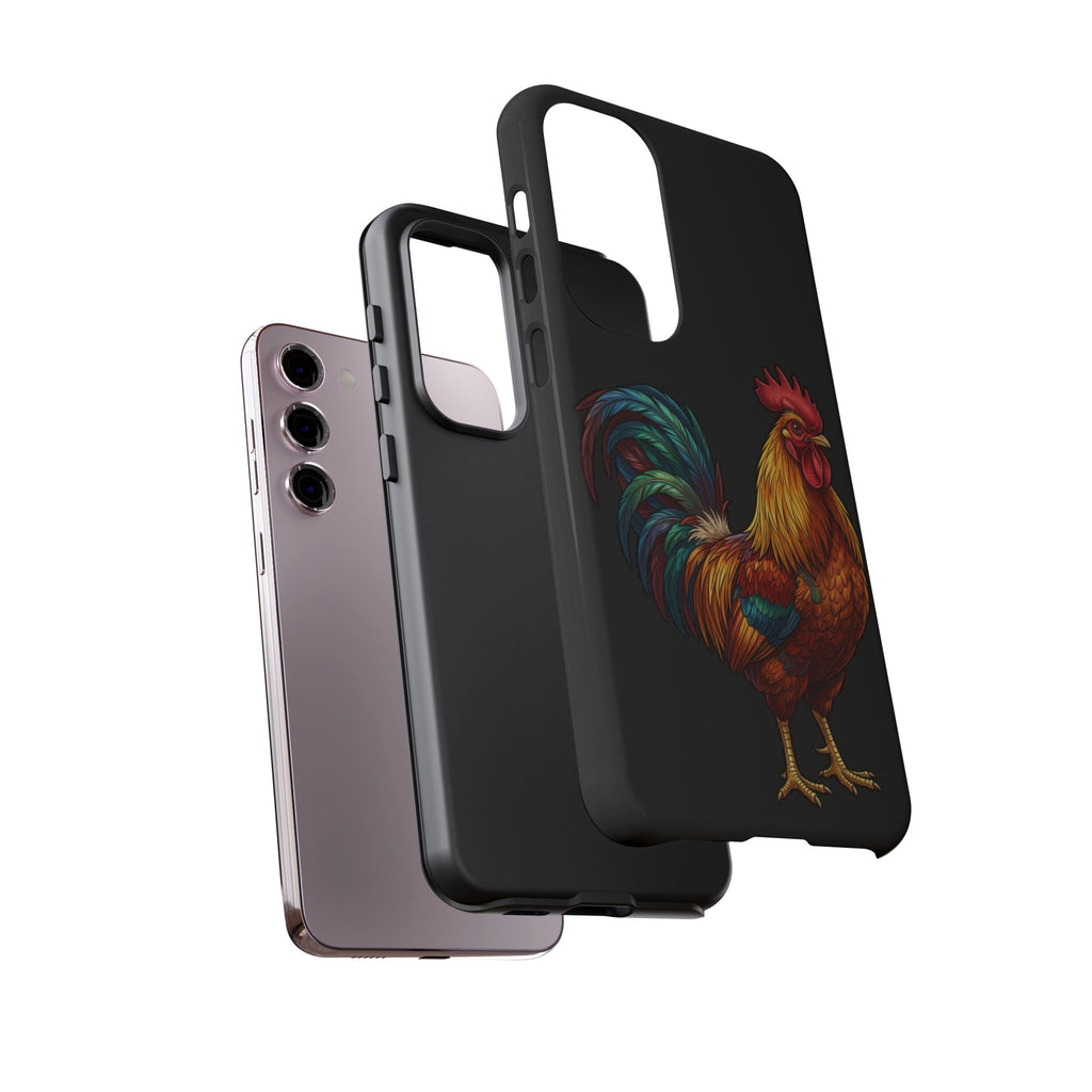 Rooster Tough Phone Case — Colorful Farm Rooster Protective Cover