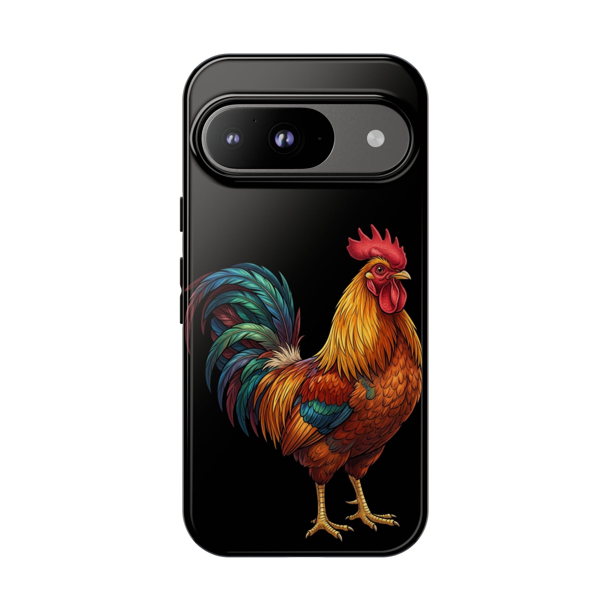 Rooster Tough Phone Case — Colorful Farm Rooster Protective Cover