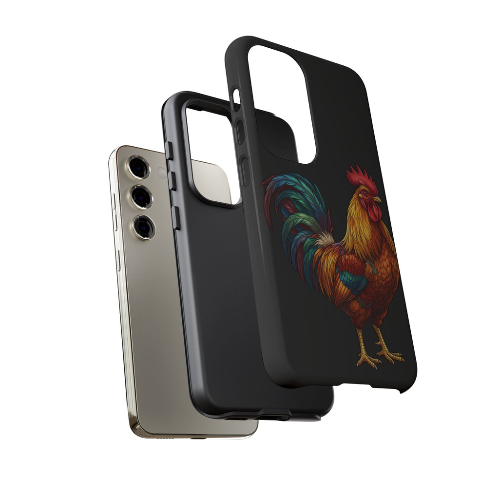 Rooster Tough Phone Case — Colorful Farm Rooster Protective Cover