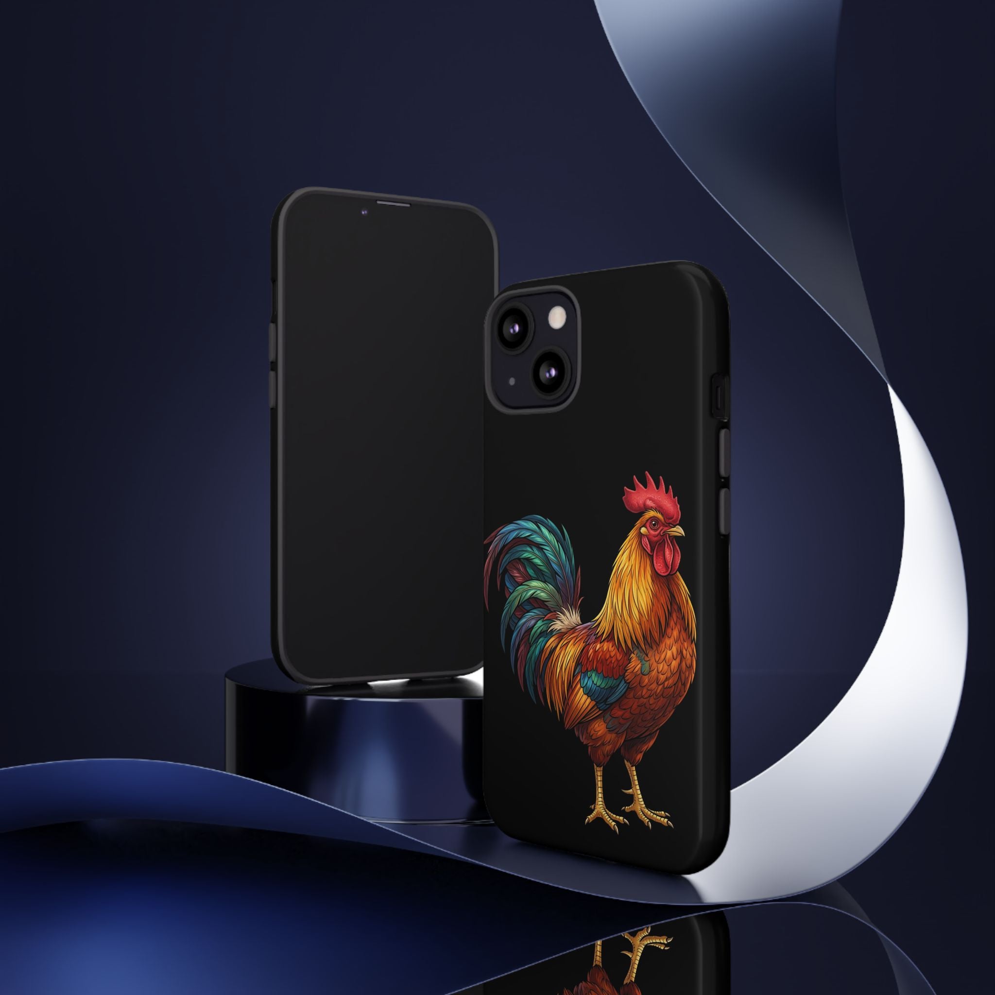 Rooster Tough Phone Case — Colorful Farm Rooster Protective Cover