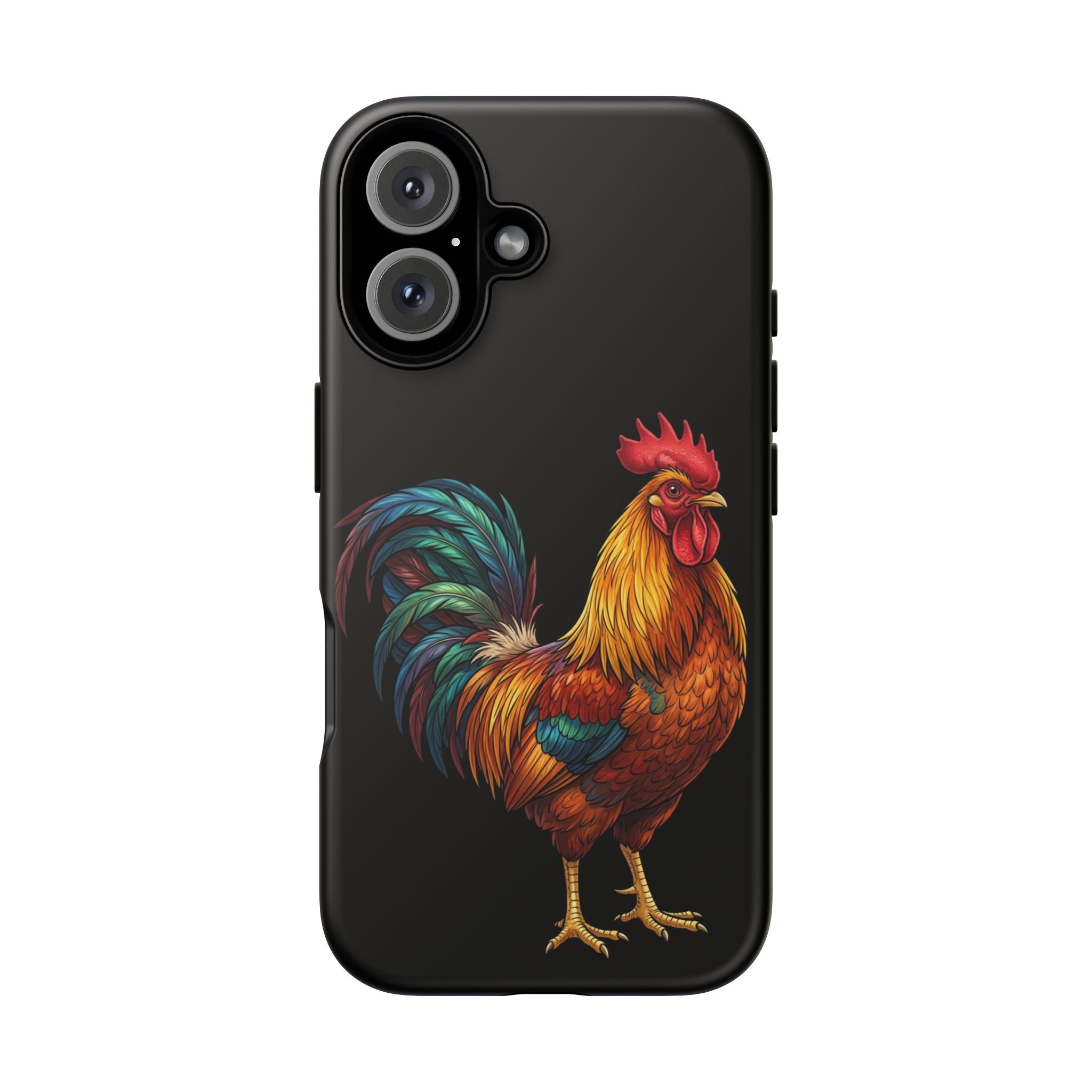 Rooster Tough Phone Case — Colorful Farm Rooster Protective Cover