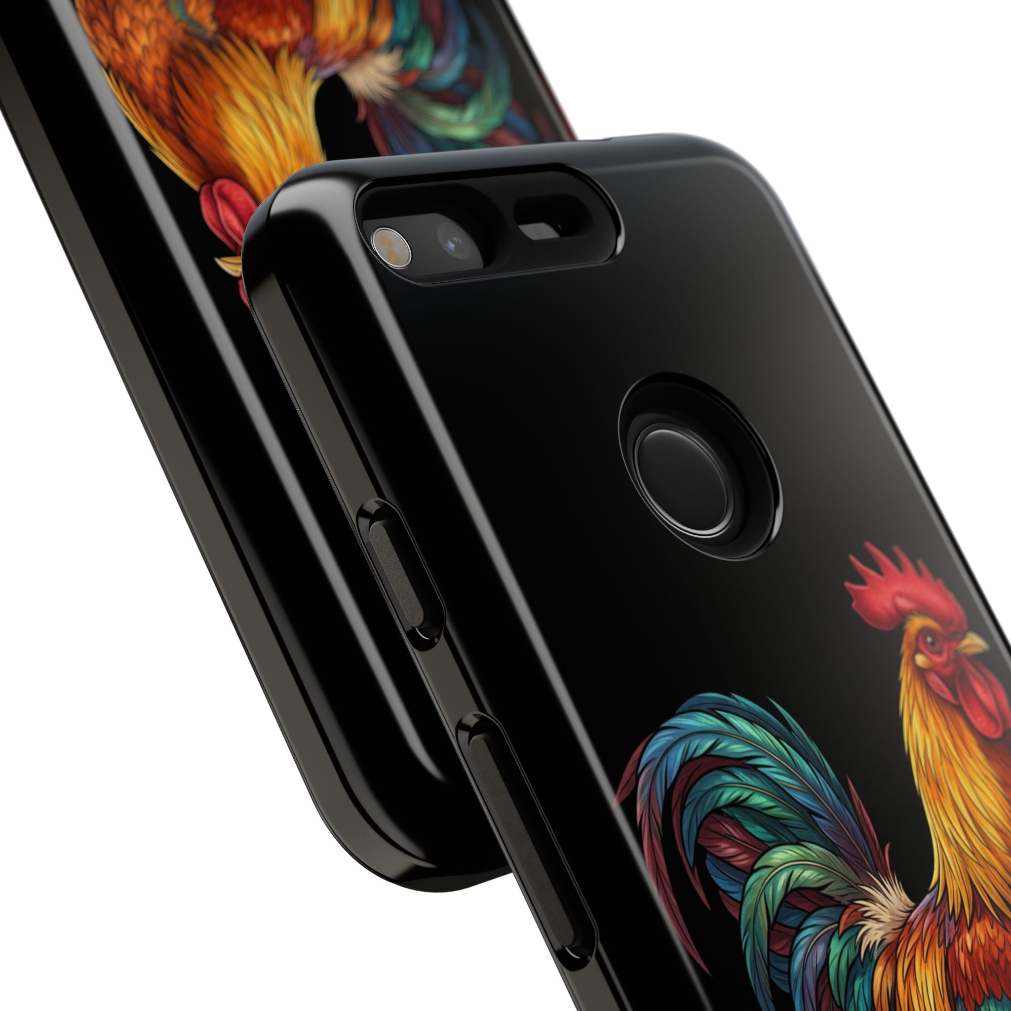 Rooster Tough Phone Case — Colorful Farm Rooster Protective Cover