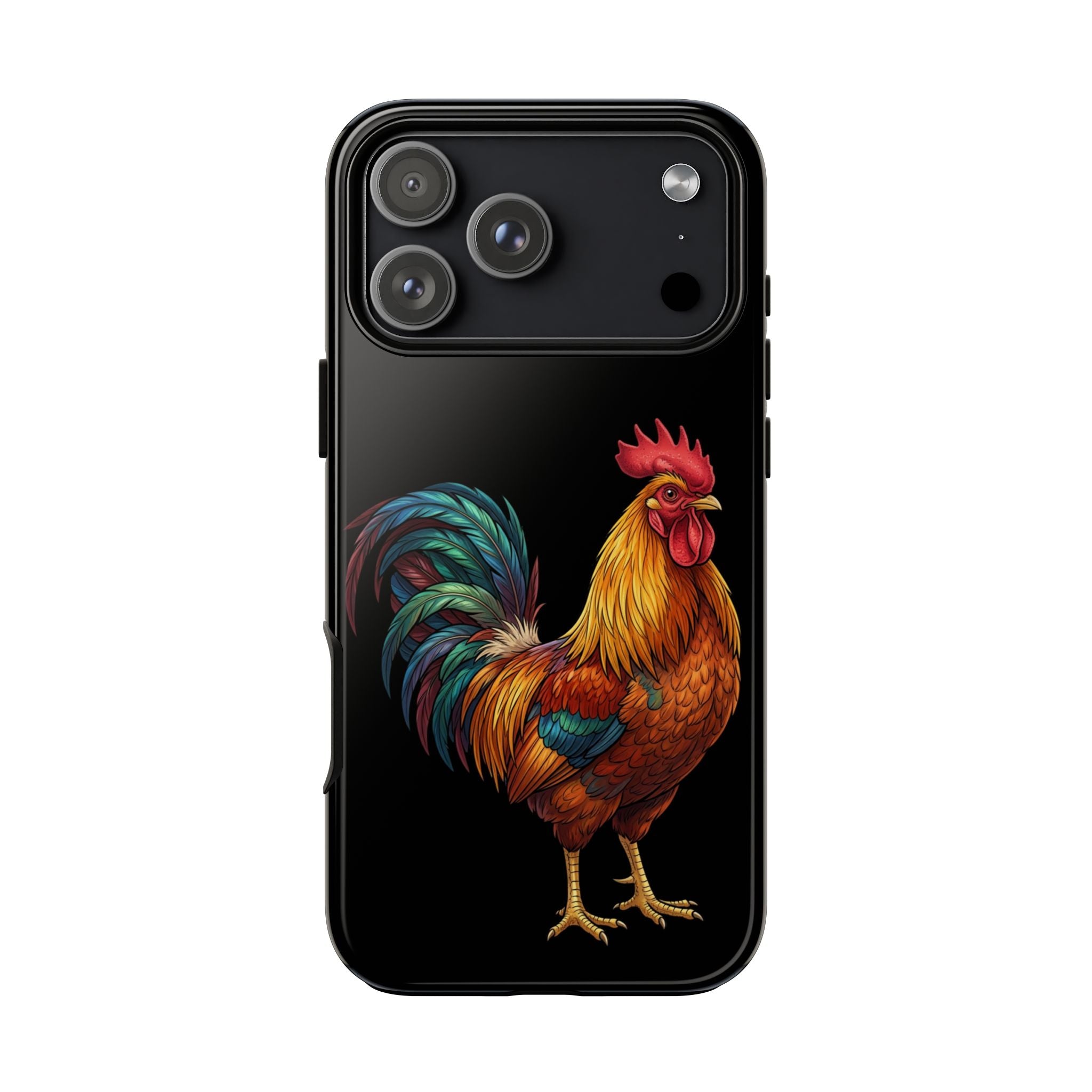 Rooster Tough Phone Case — Colorful Farm Rooster Protective Cover