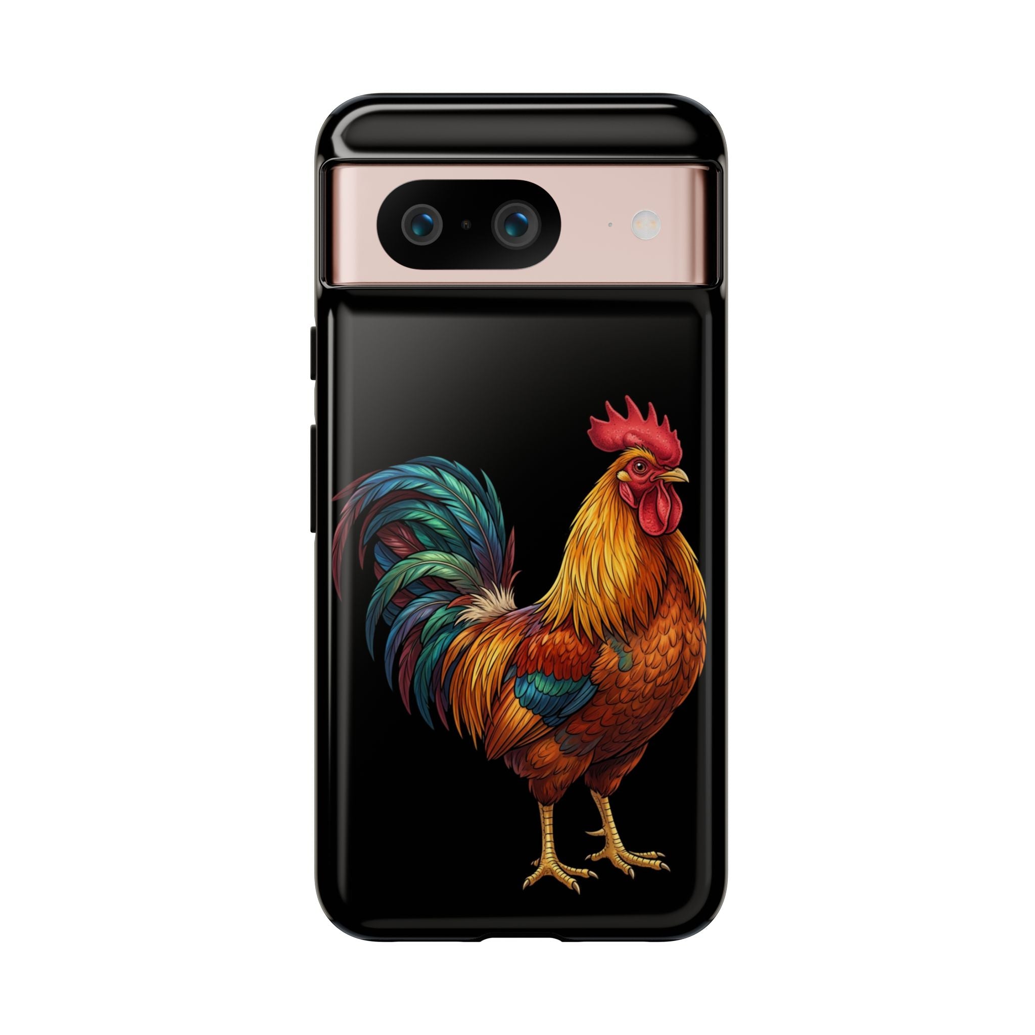 Rooster Tough Phone Case — Colorful Farm Rooster Protective Cover