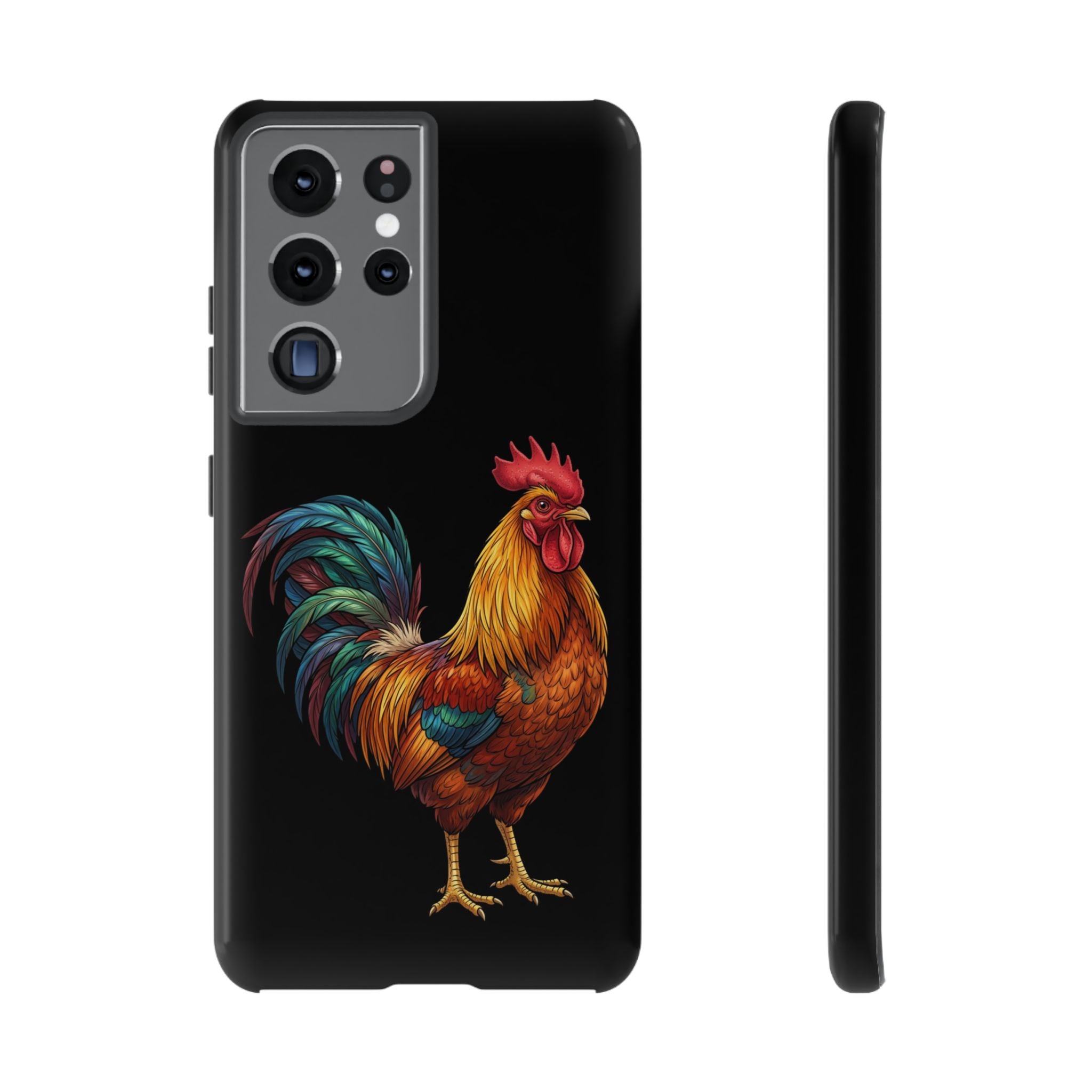 Rooster Tough Phone Case — Colorful Farm Rooster Protective Cover