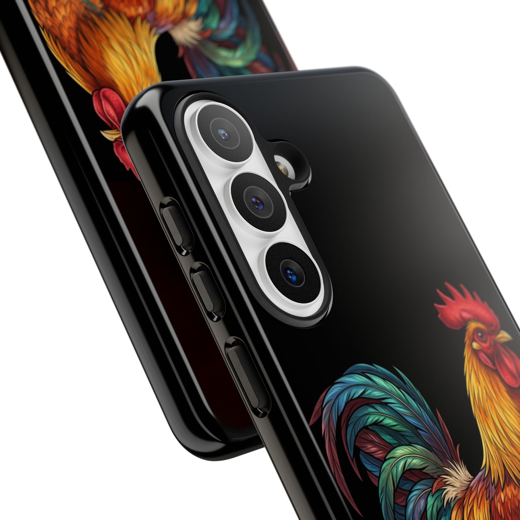 Rooster Tough Phone Case — Colorful Farm Rooster Protective Cover