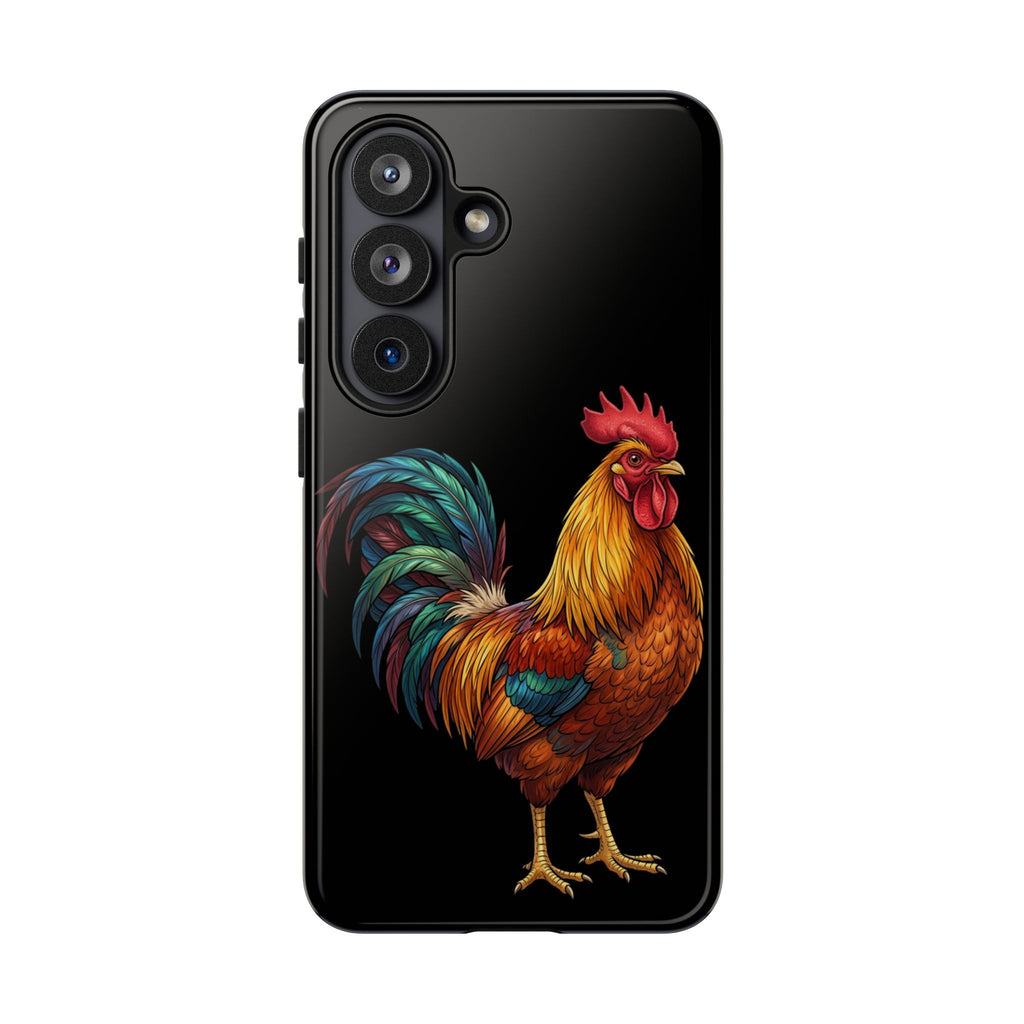 Rooster Tough Phone Case — Colorful Farm Rooster Protective Cover