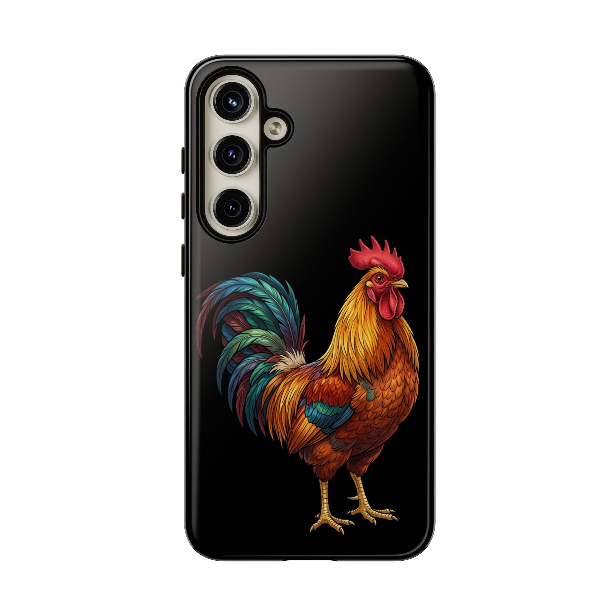 Rooster Tough Phone Case — Colorful Farm Rooster Protective Cover