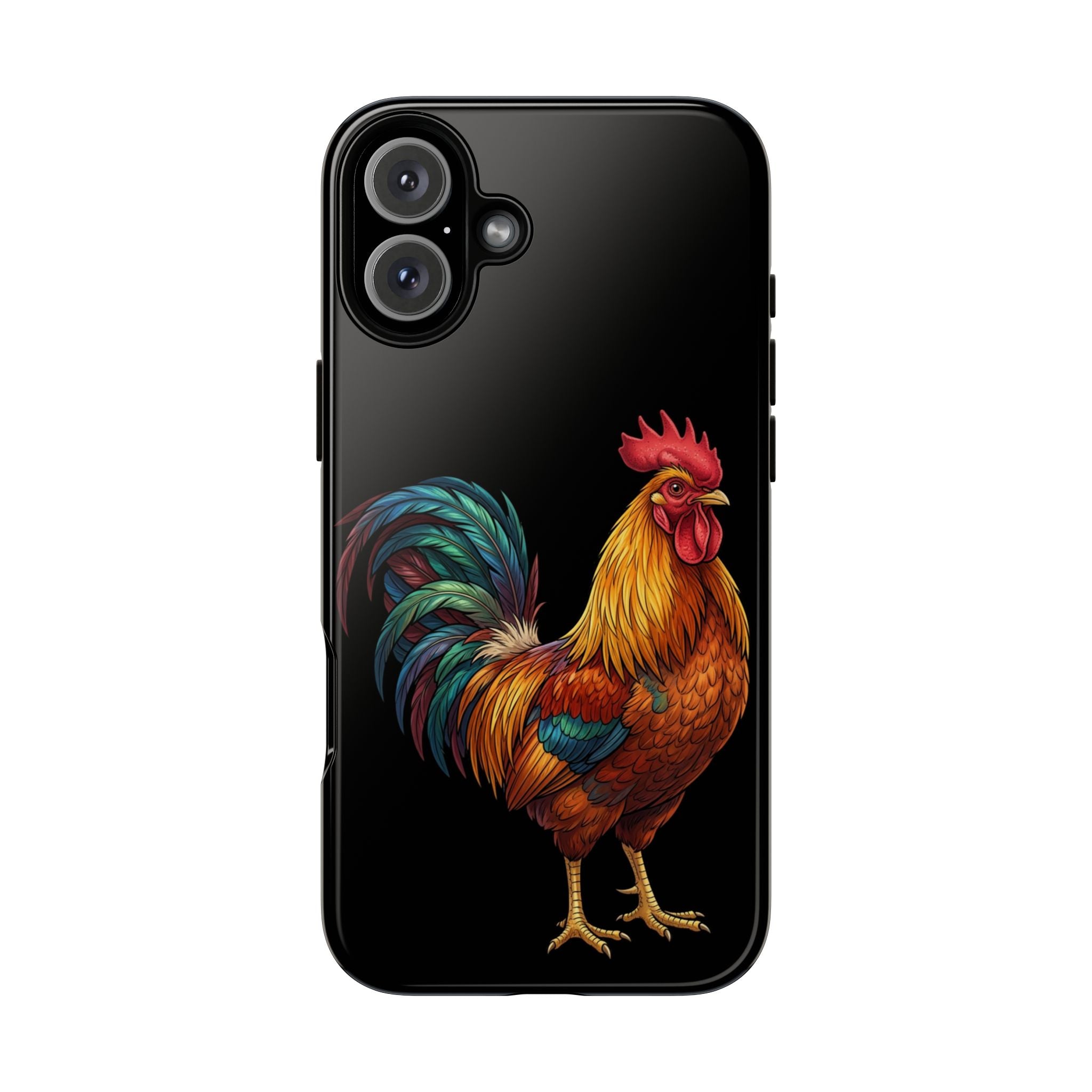Rooster Tough Phone Case — Colorful Farm Rooster Protective Cover
