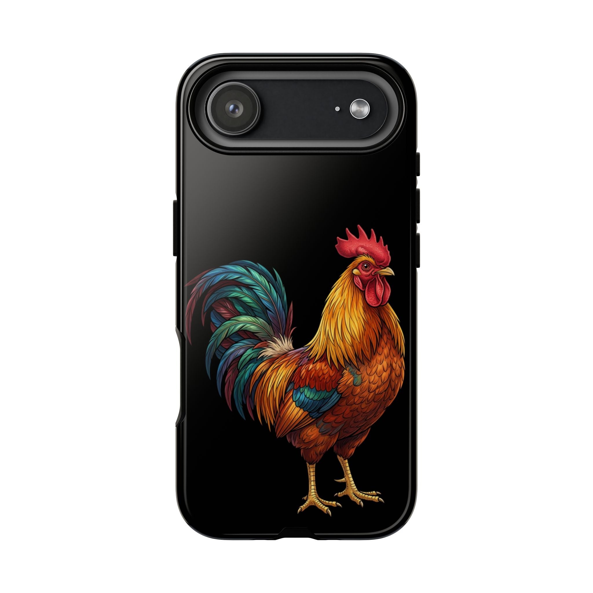 Rooster Tough Phone Case — Colorful Farm Rooster Protective Cover
