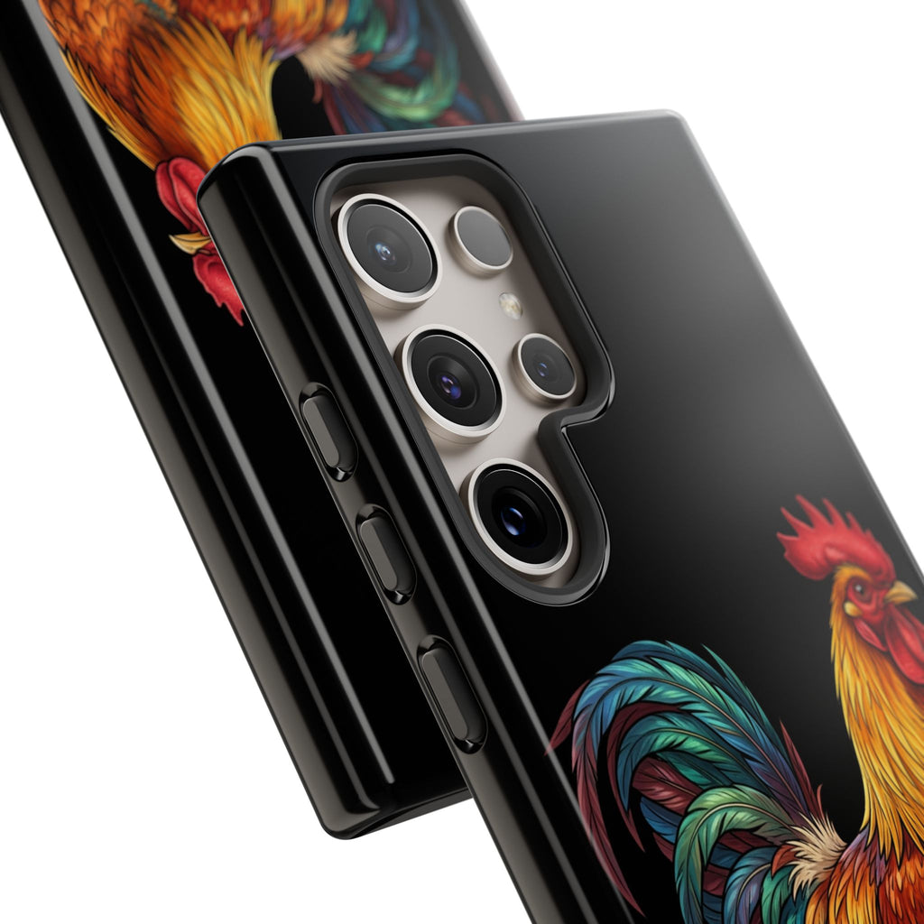 Rooster Tough Phone Case — Colorful Farm Rooster Protective Cover