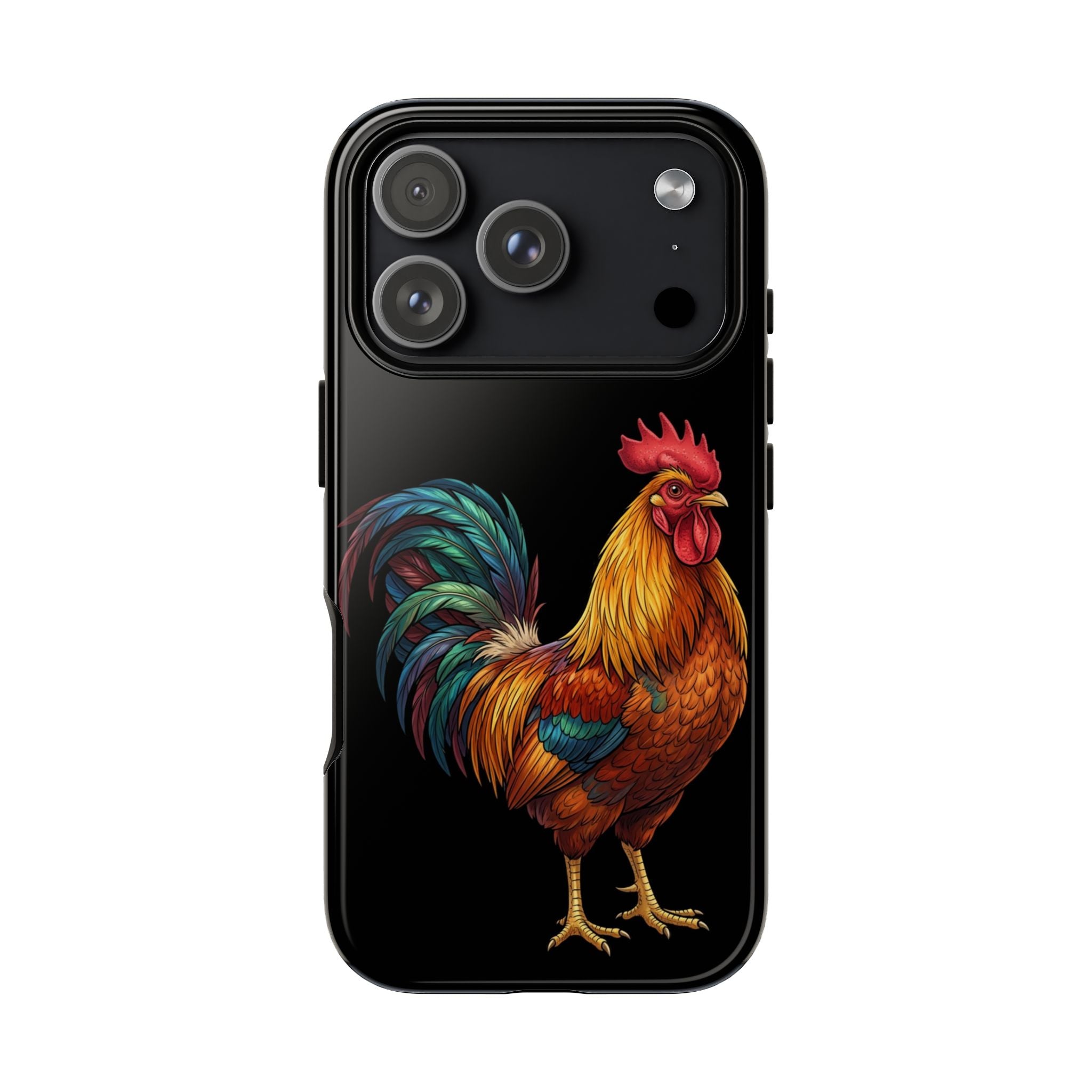Rooster Tough Phone Case — Colorful Farm Rooster Protective Cover