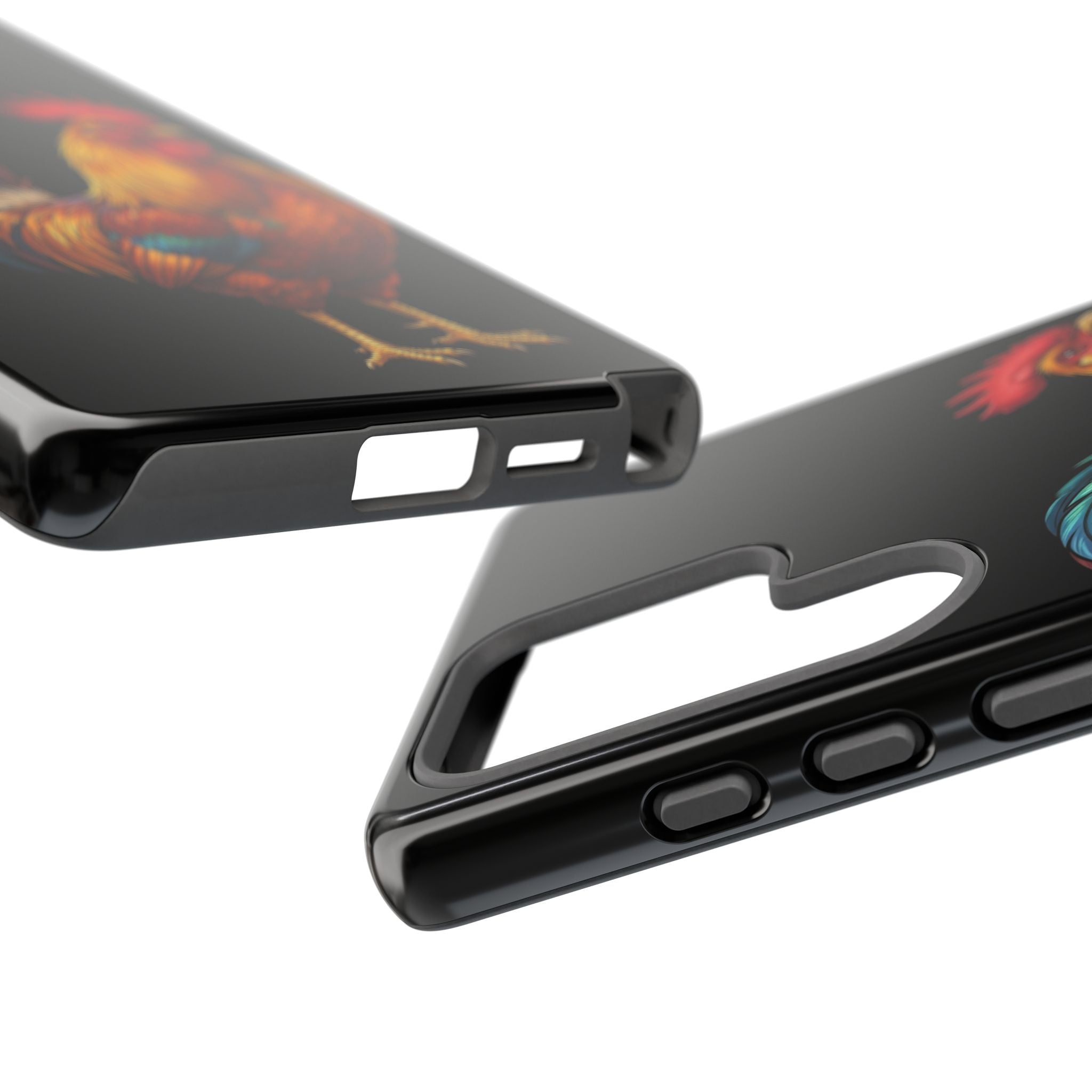 Rooster Tough Phone Case — Colorful Farm Rooster Protective Cover