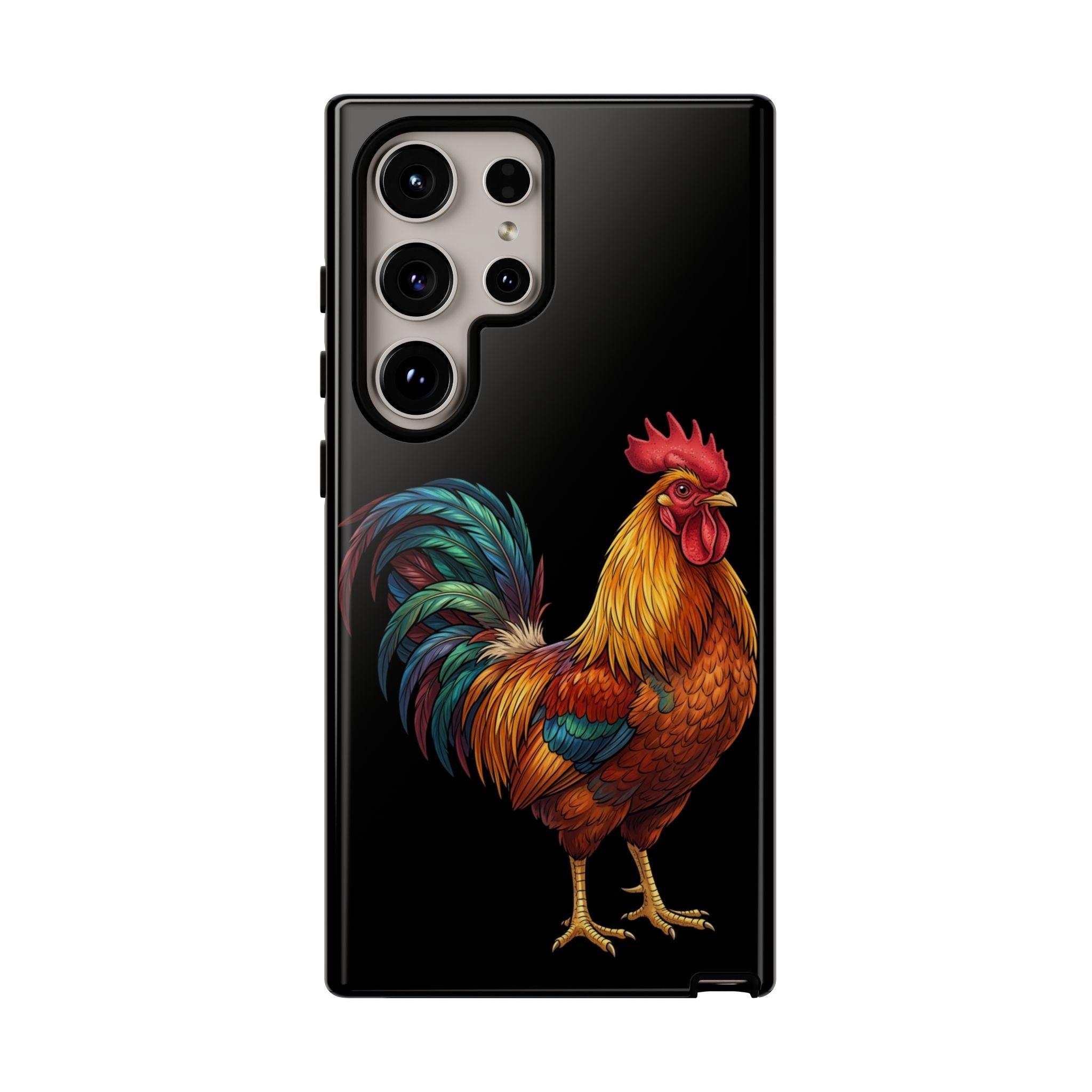 Rooster Tough Phone Case — Colorful Farm Rooster Protective Cover