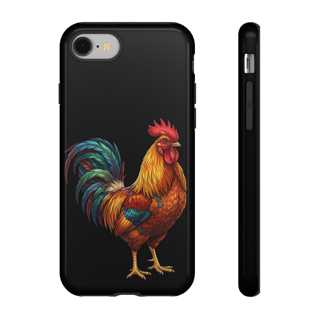 Rooster Tough Phone Case — Colorful Farm Rooster Protective Cover