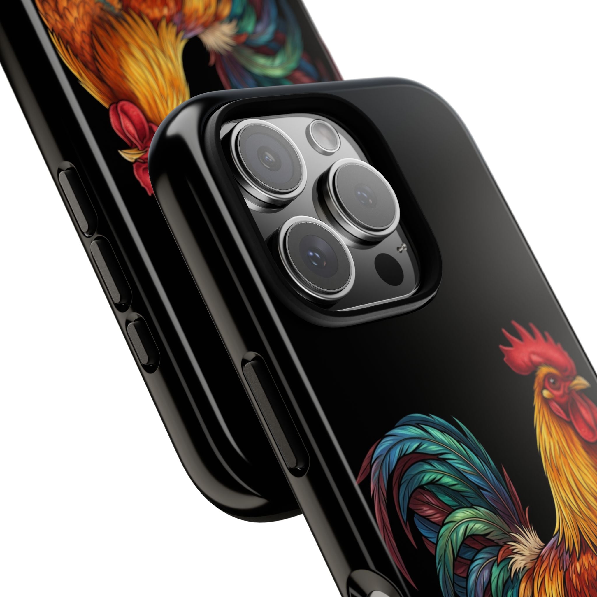 Rooster Tough Phone Case — Colorful Farm Rooster Protective Cover