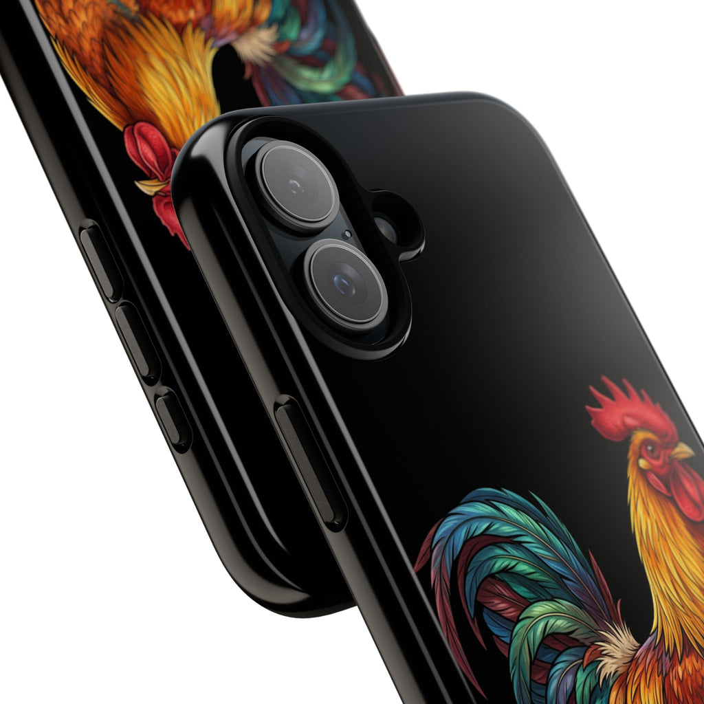 Rooster Tough Phone Case — Colorful Farm Rooster Protective Cover