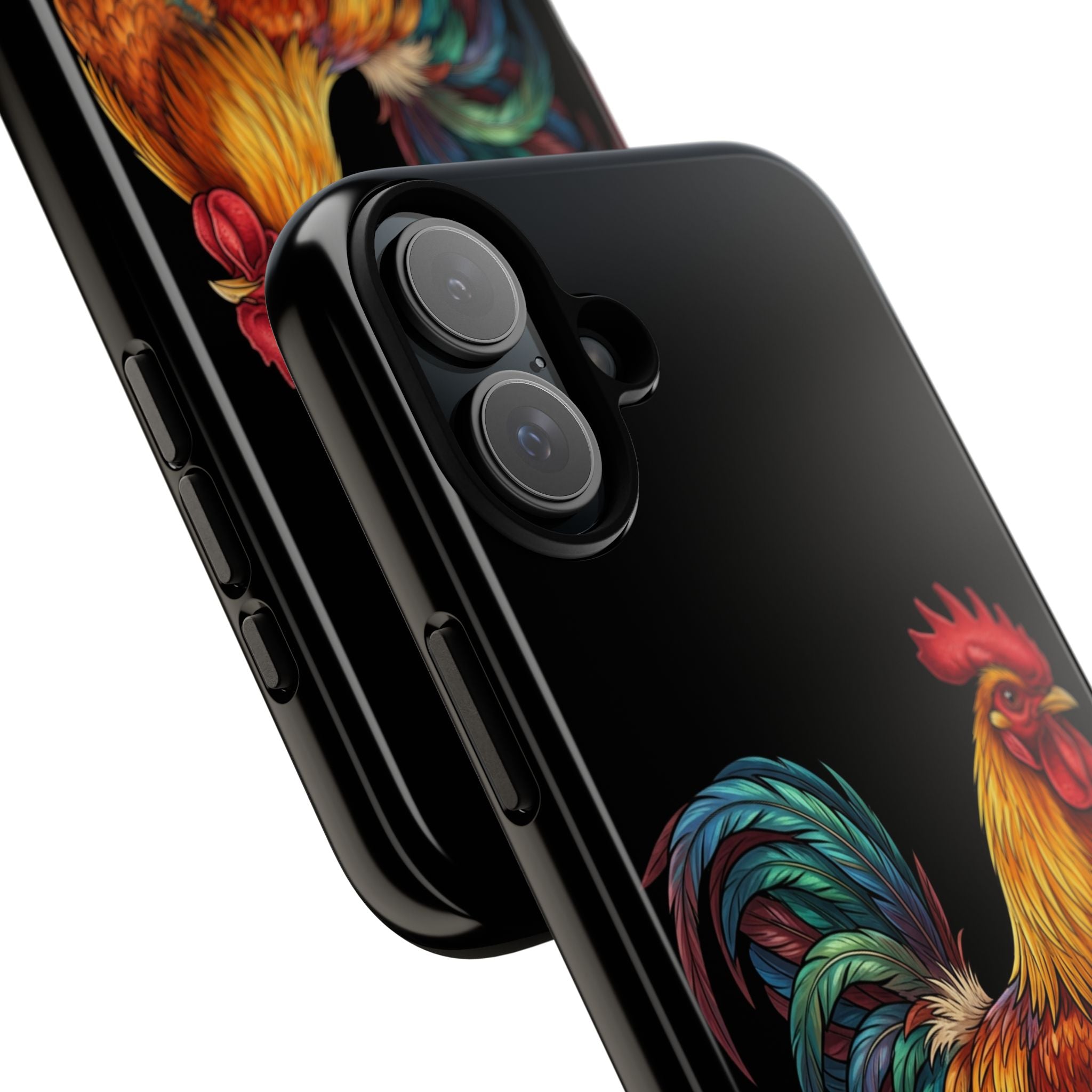 Rooster Tough Phone Case — Colorful Farm Rooster Protective Cover