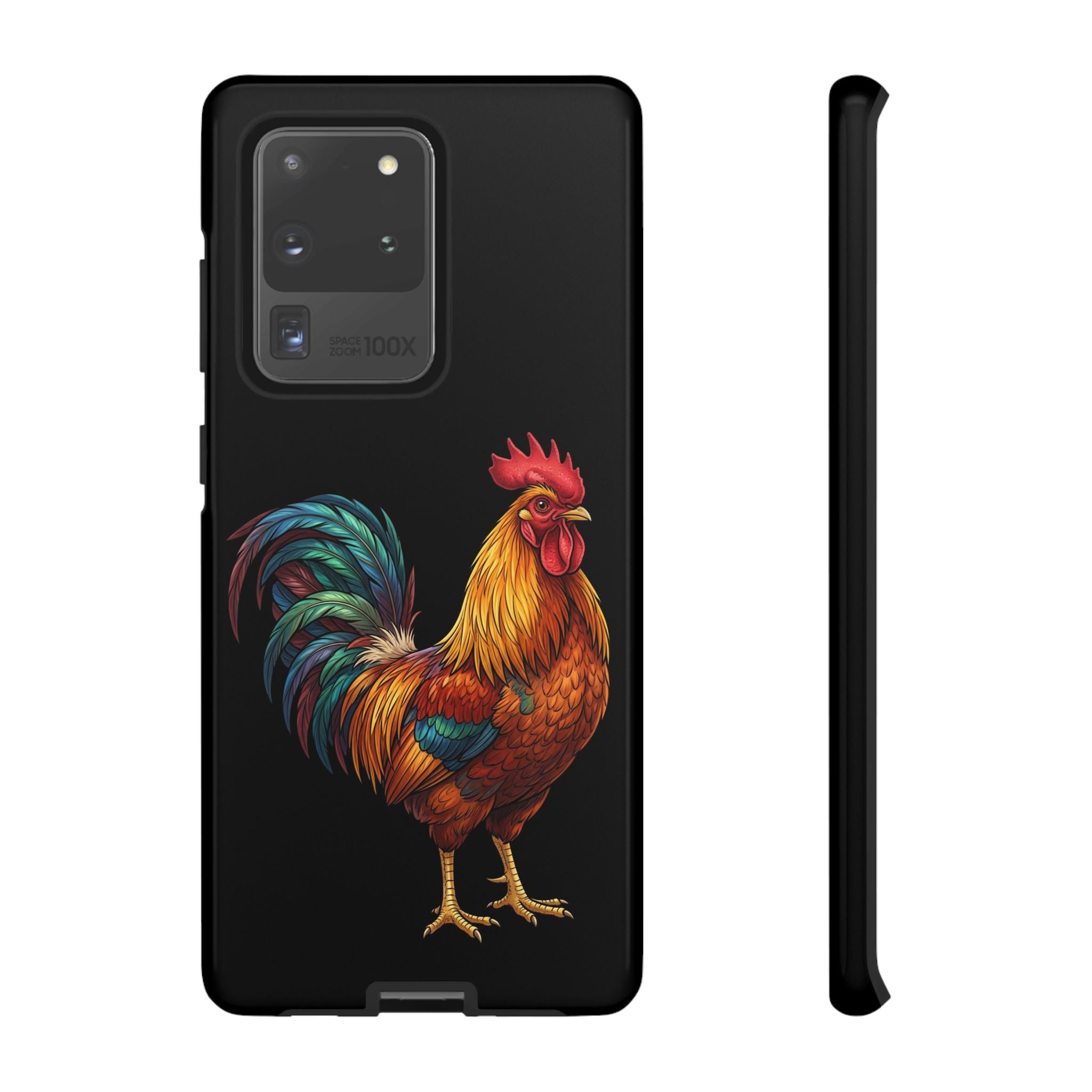Rooster Tough Phone Case — Colorful Farm Rooster Protective Cover