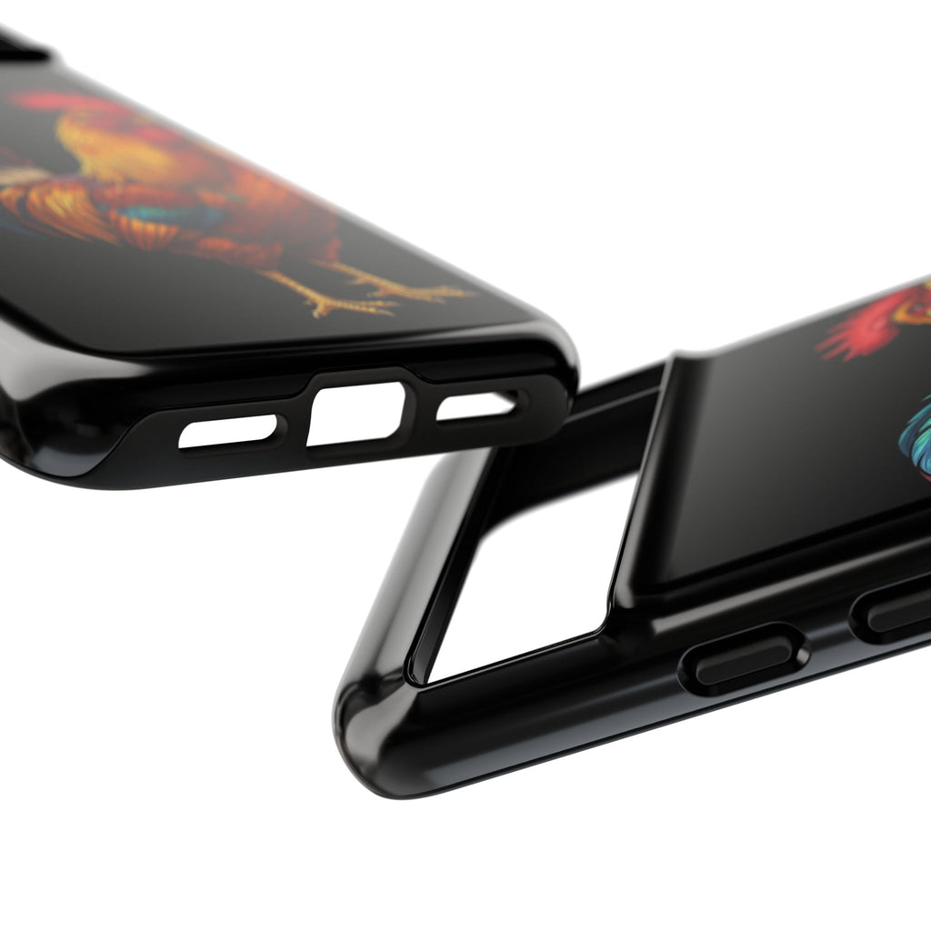 Rooster Tough Phone Case — Colorful Farm Rooster Protective Cover