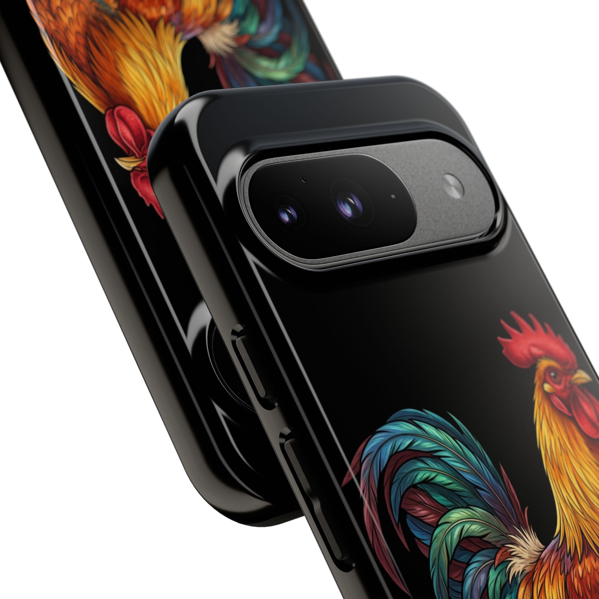 Rooster Tough Phone Case — Colorful Farm Rooster Protective Cover