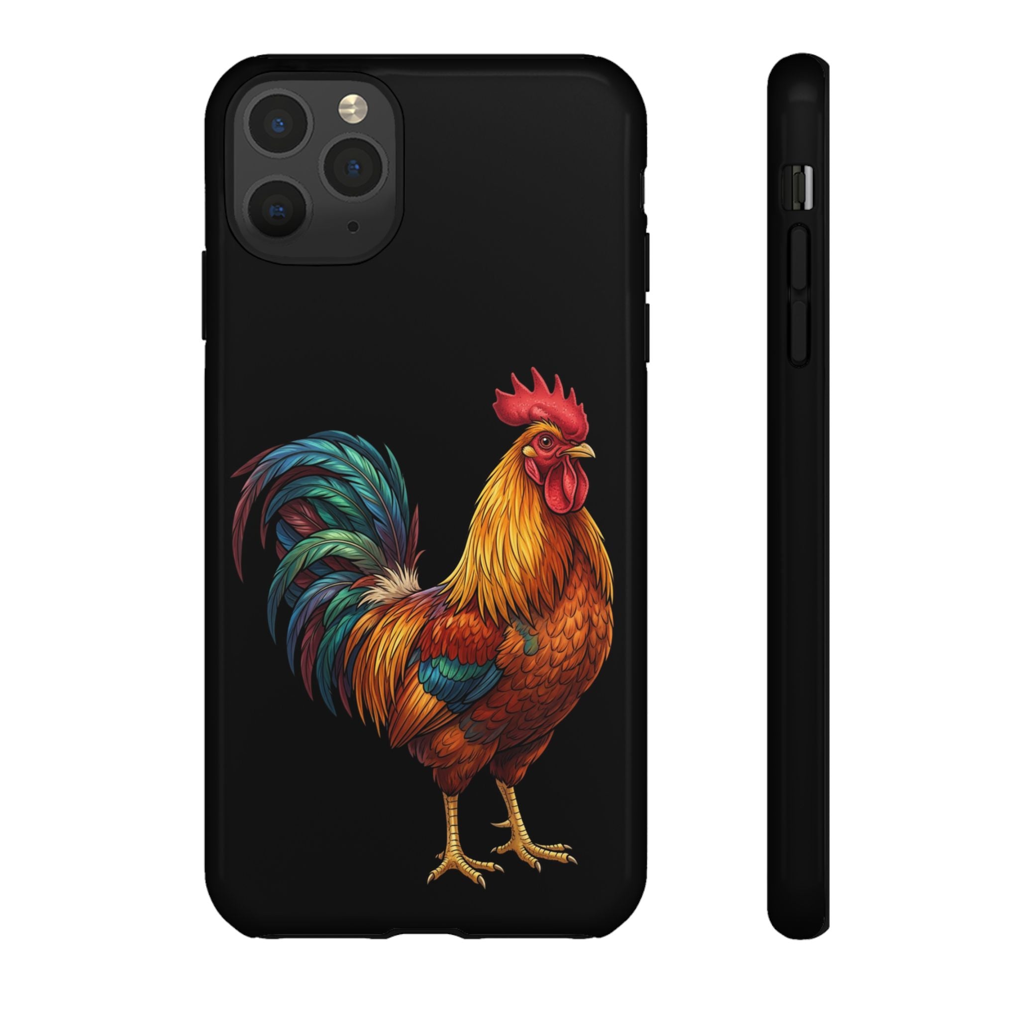 Rooster Tough Phone Case — Colorful Farm Rooster Protective Cover