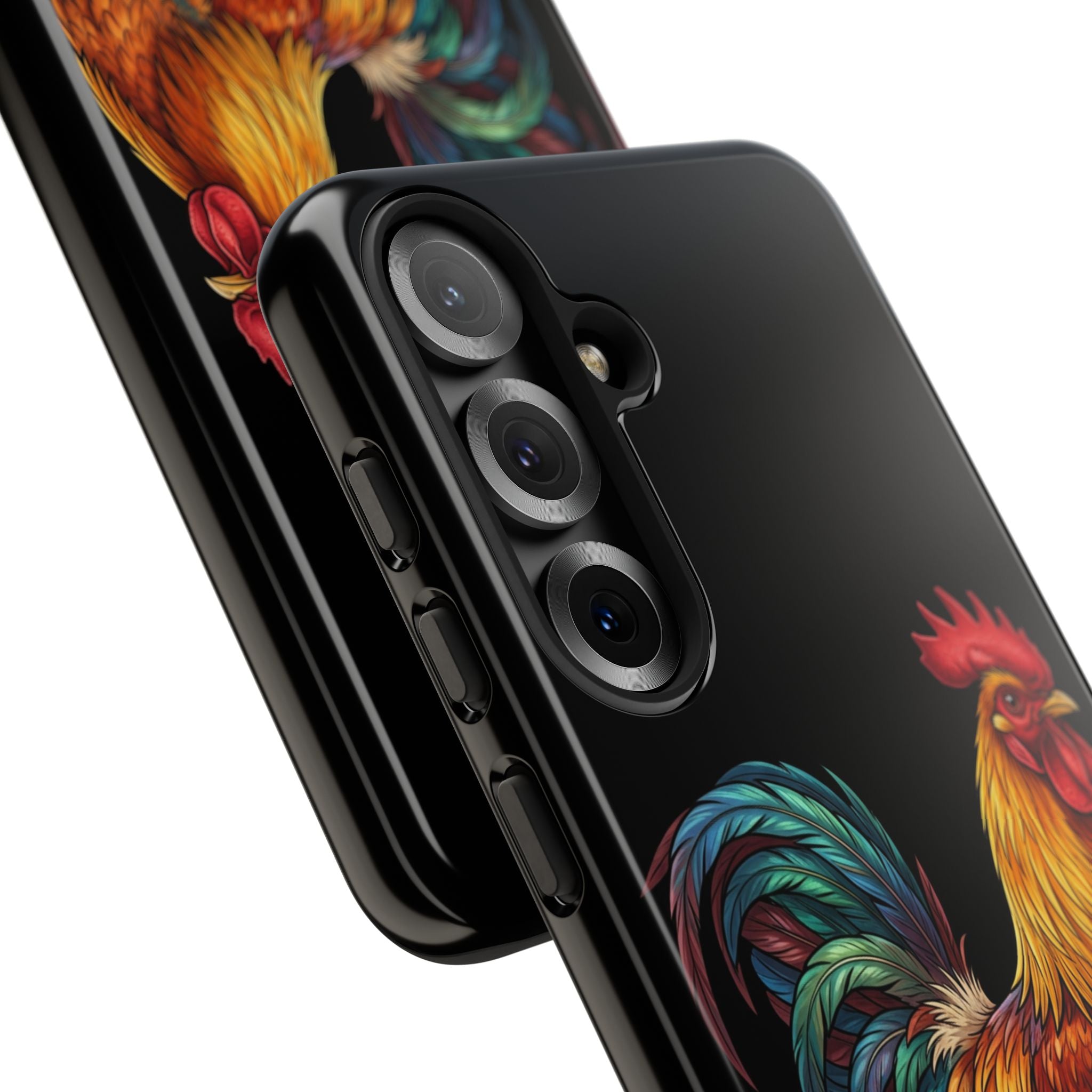 Rooster Tough Phone Case — Colorful Farm Rooster Protective Cover