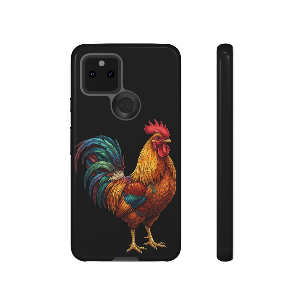 Rooster Tough Phone Case — Colorful Farm Rooster Protective Cover