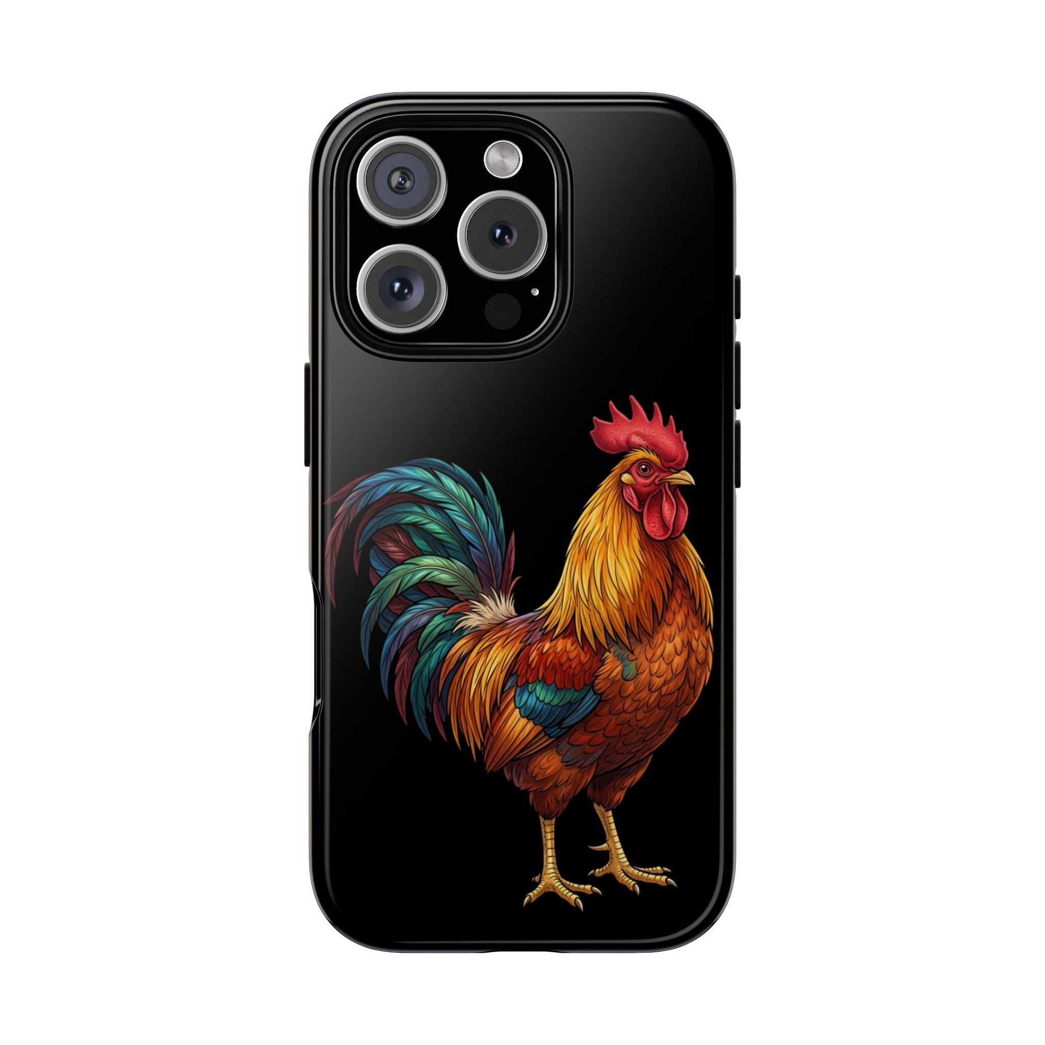 Rooster Tough Phone Case — Colorful Farm Rooster Protective Cover