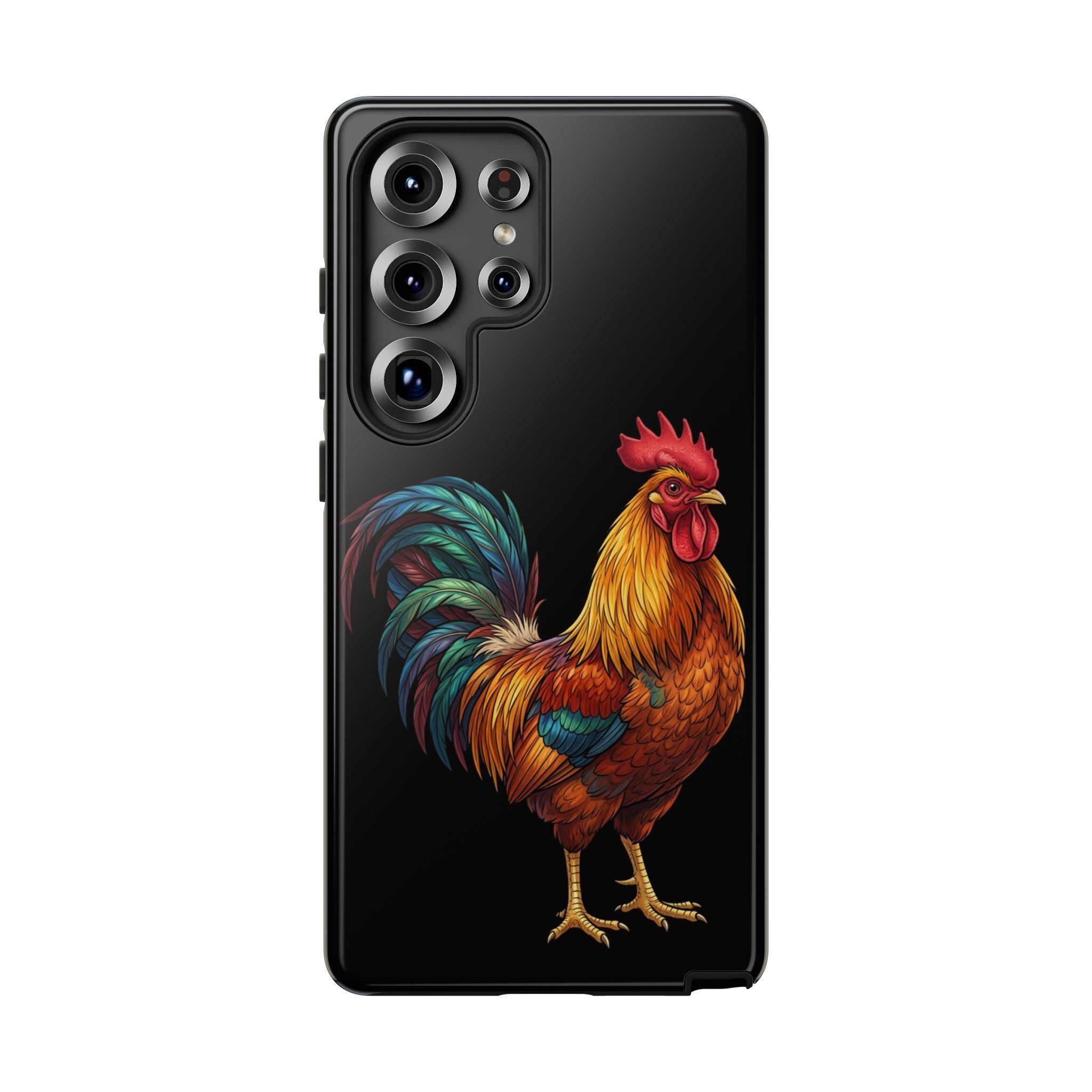 Rooster Tough Phone Case — Colorful Farm Rooster Protective Cover