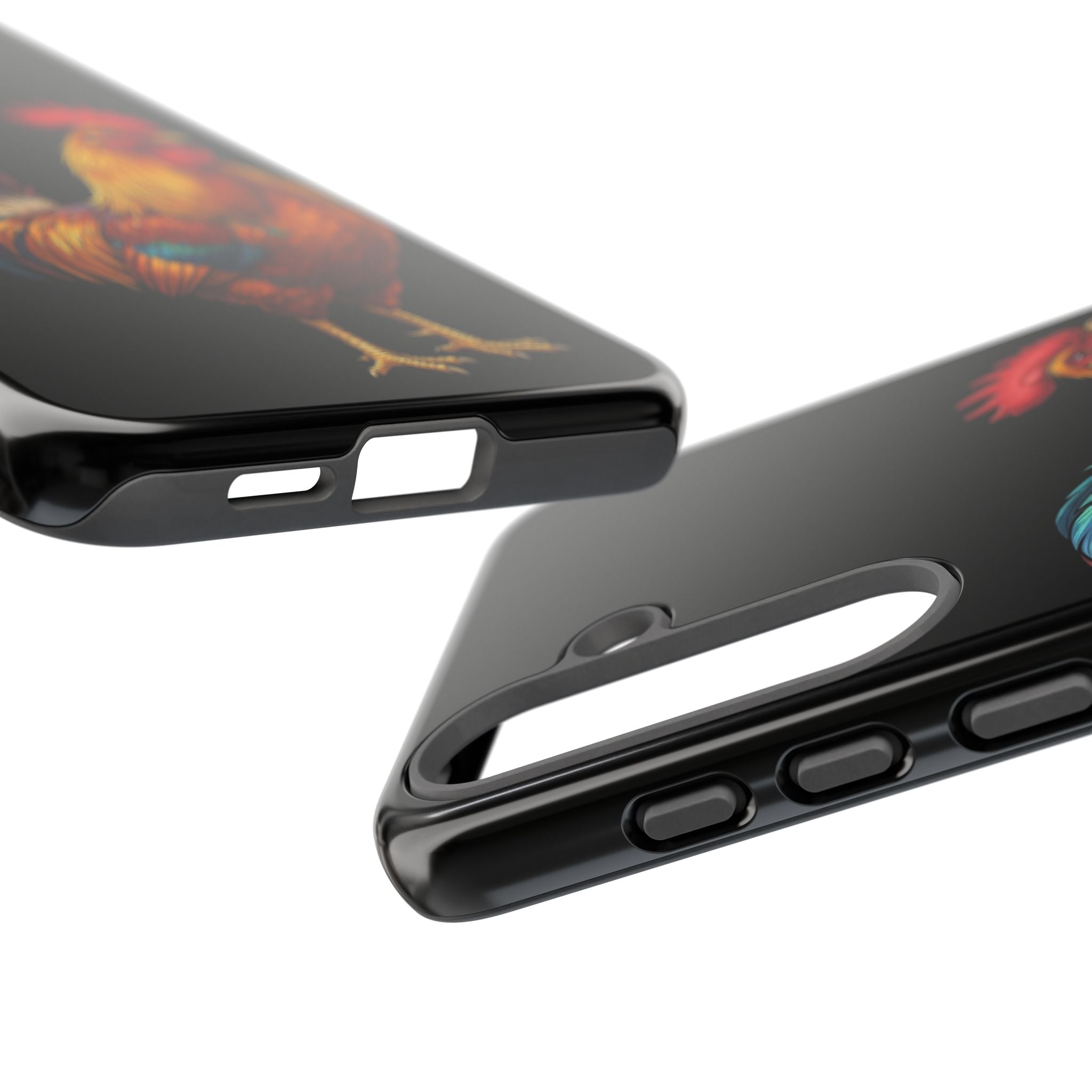 Rooster Tough Phone Case — Colorful Farm Rooster Protective Cover