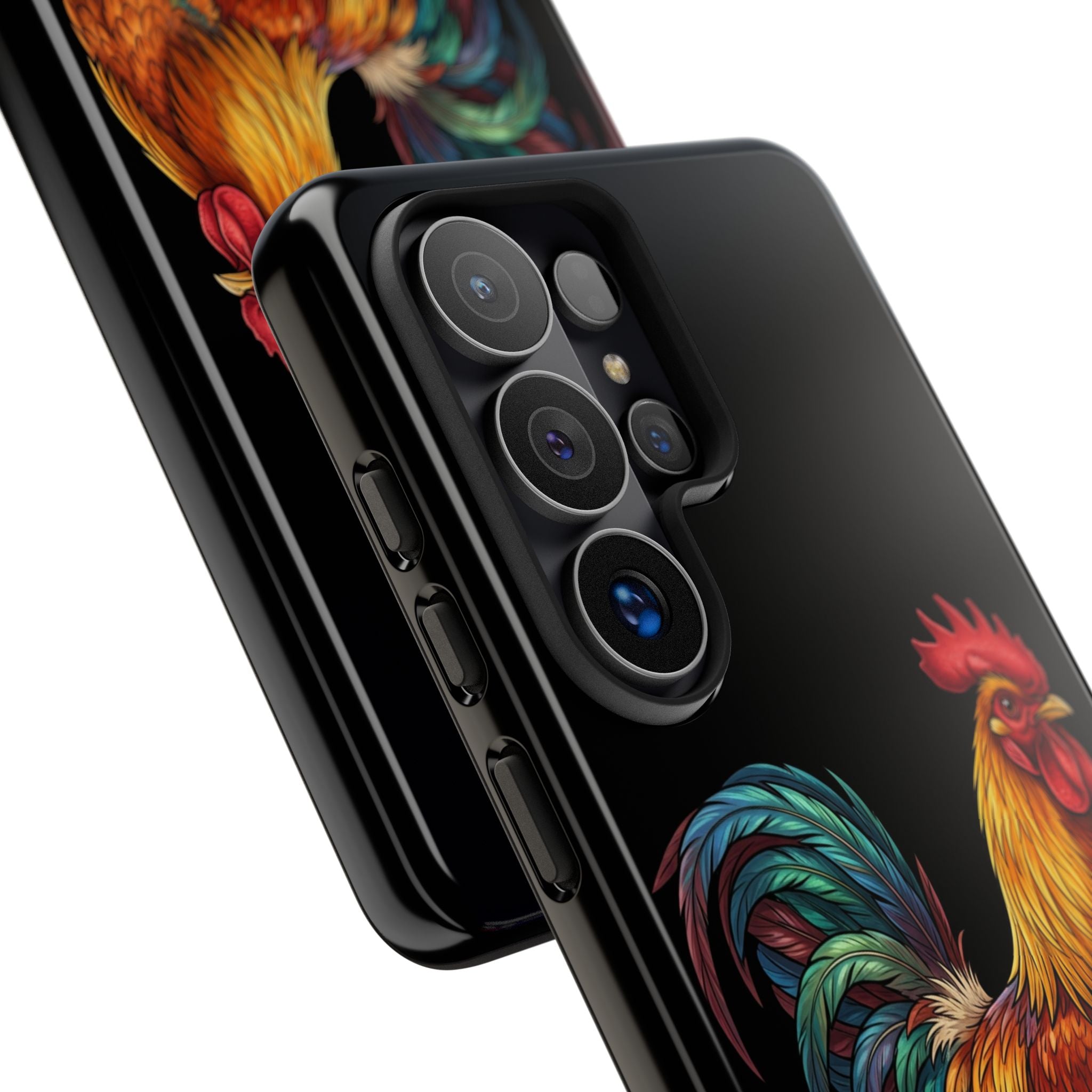 Rooster Tough Phone Case — Colorful Farm Rooster Protective Cover