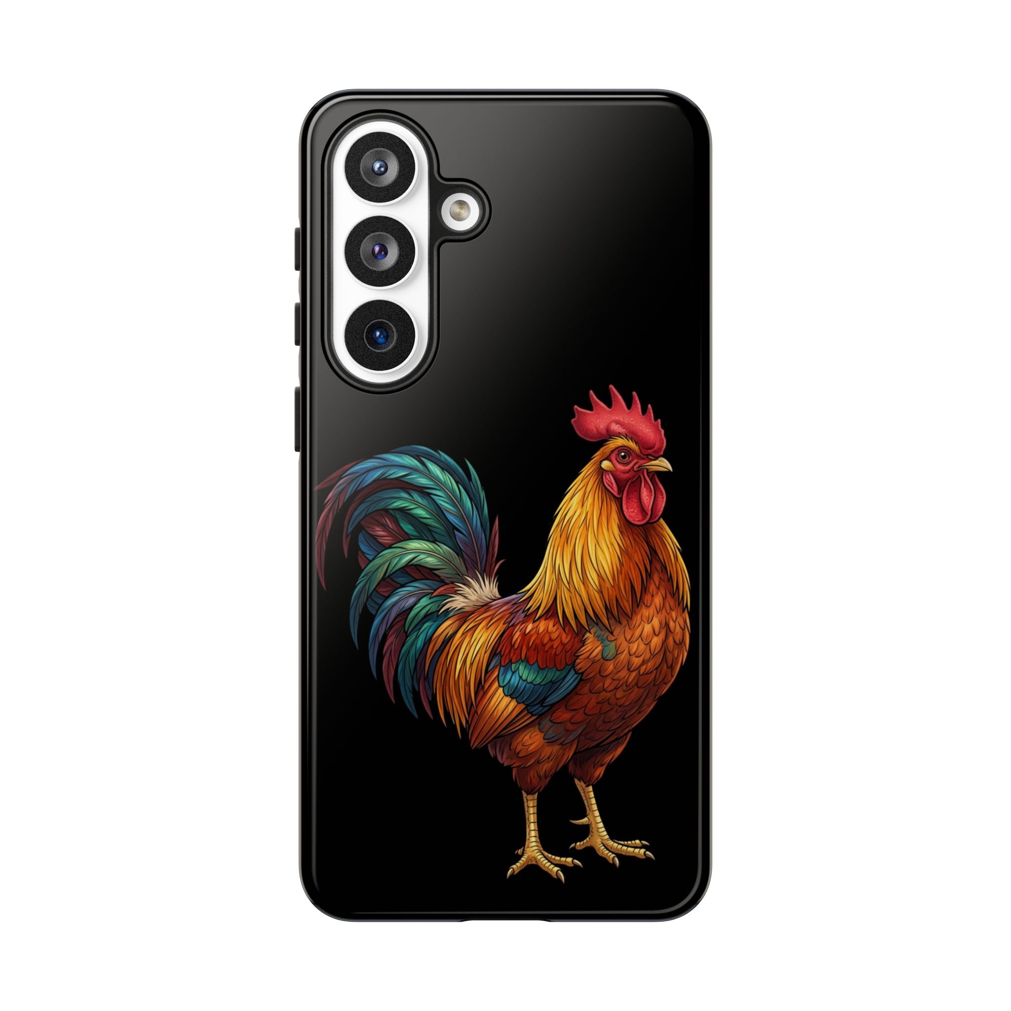 Rooster Tough Phone Case — Colorful Farm Rooster Protective Cover
