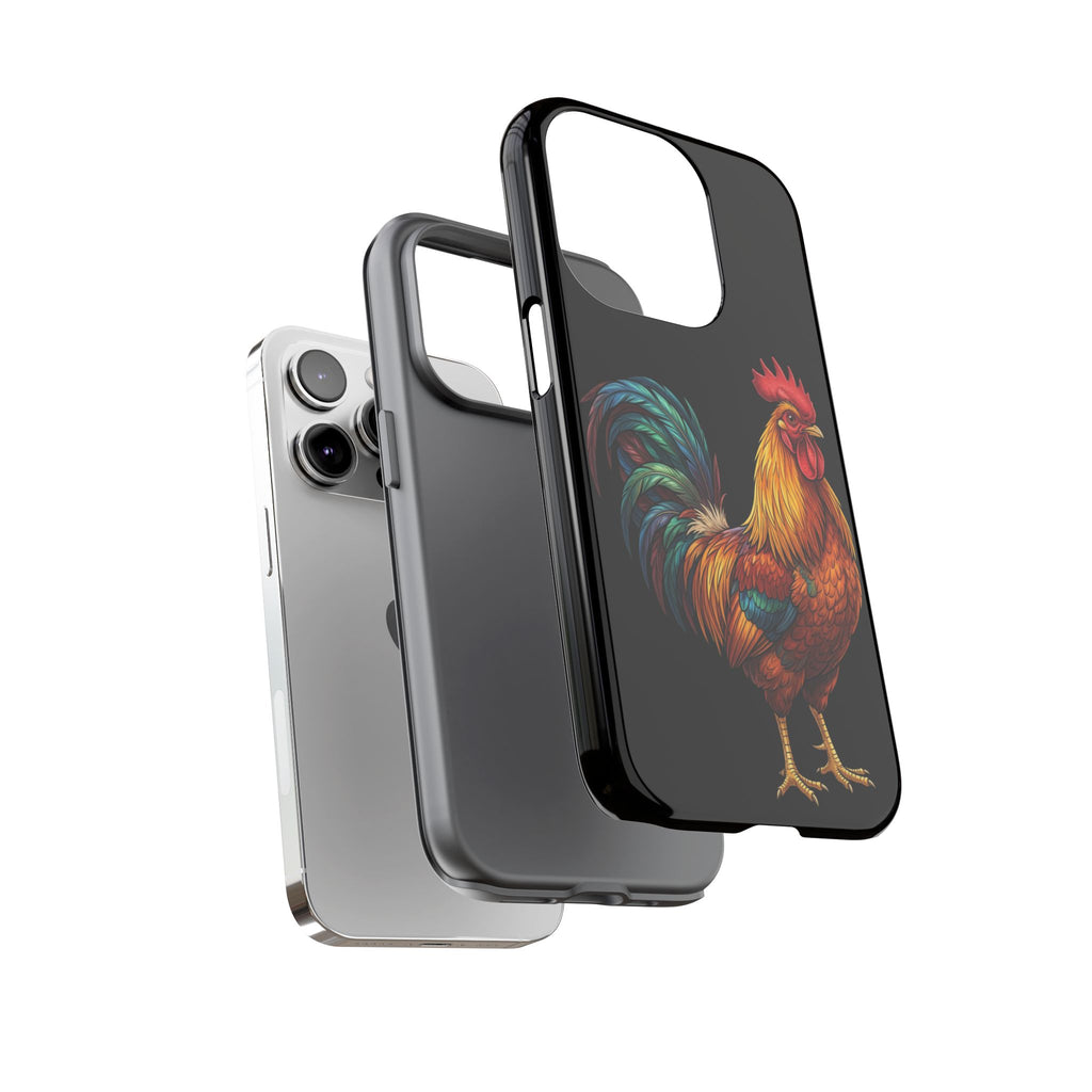 Rooster Tough Phone Case — Colorful Farm Rooster Protective Cover