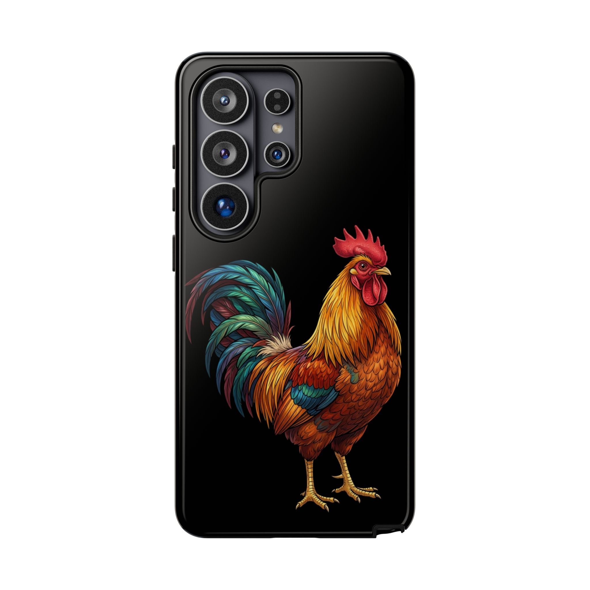 Rooster Tough Phone Case — Colorful Farm Rooster Protective Cover