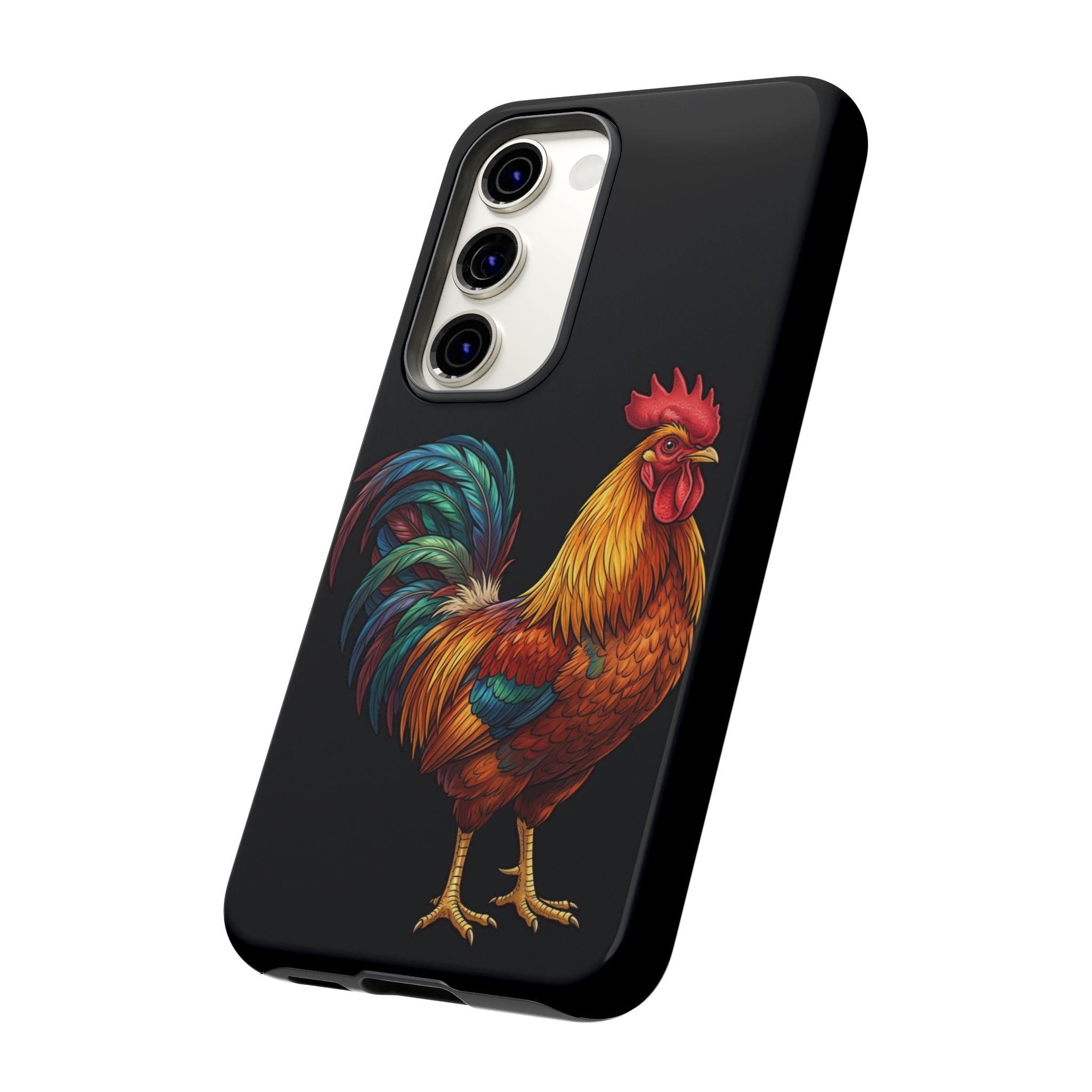 Rooster Tough Phone Case — Colorful Farm Rooster Protective Cover