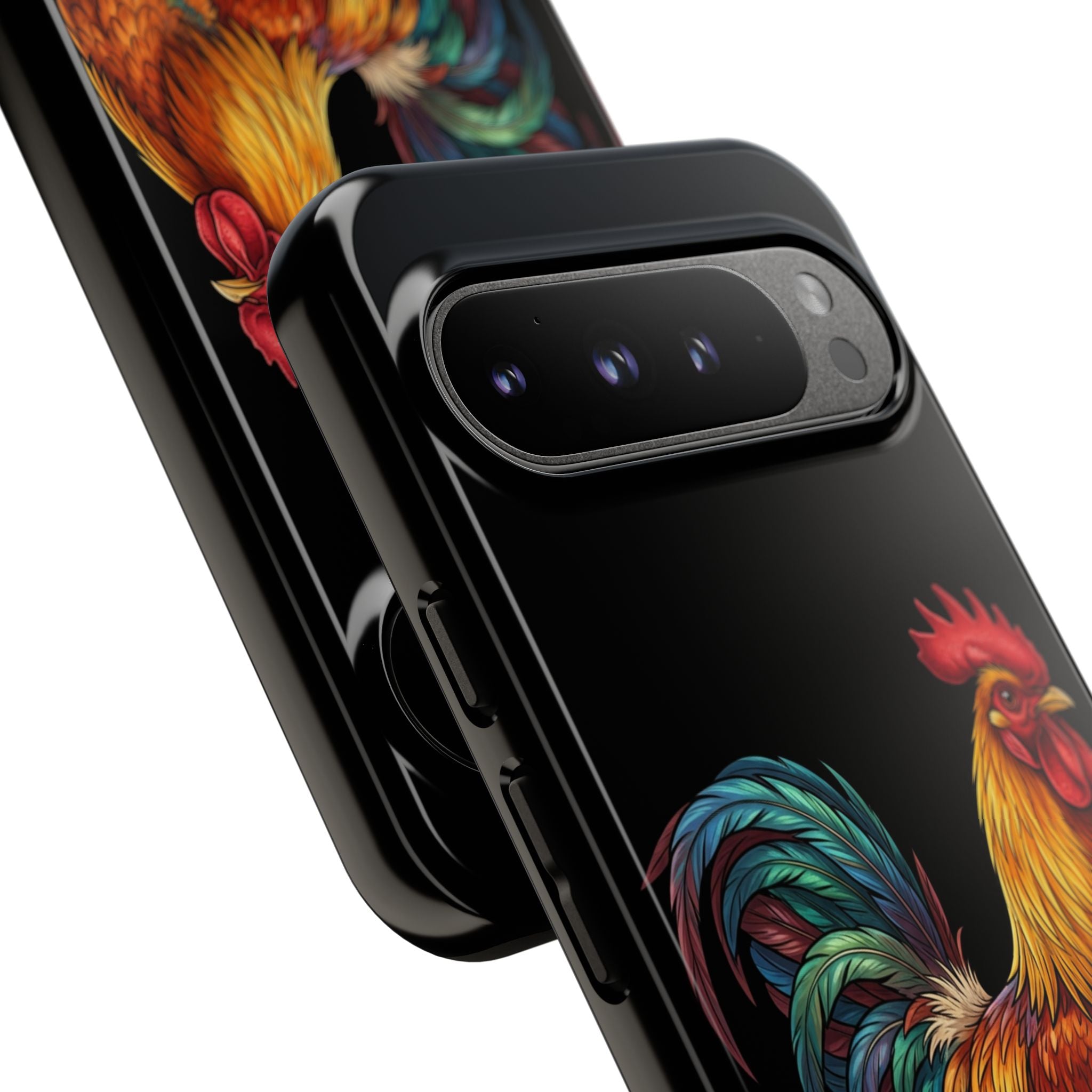 Rooster Tough Phone Case — Colorful Farm Rooster Protective Cover