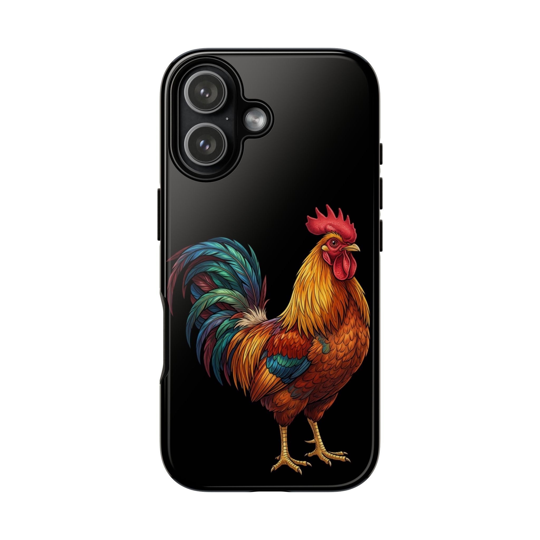 Rooster Tough Phone Case — Colorful Farm Rooster Protective Cover